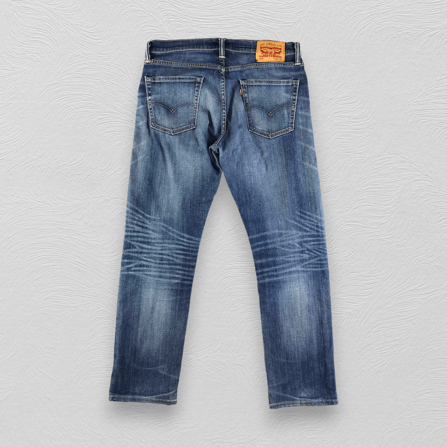 Levi's Levis 513 Jeans Faded Blue Denim KJ2369 Size US 34 / EU 50 - 2 Thumbnail