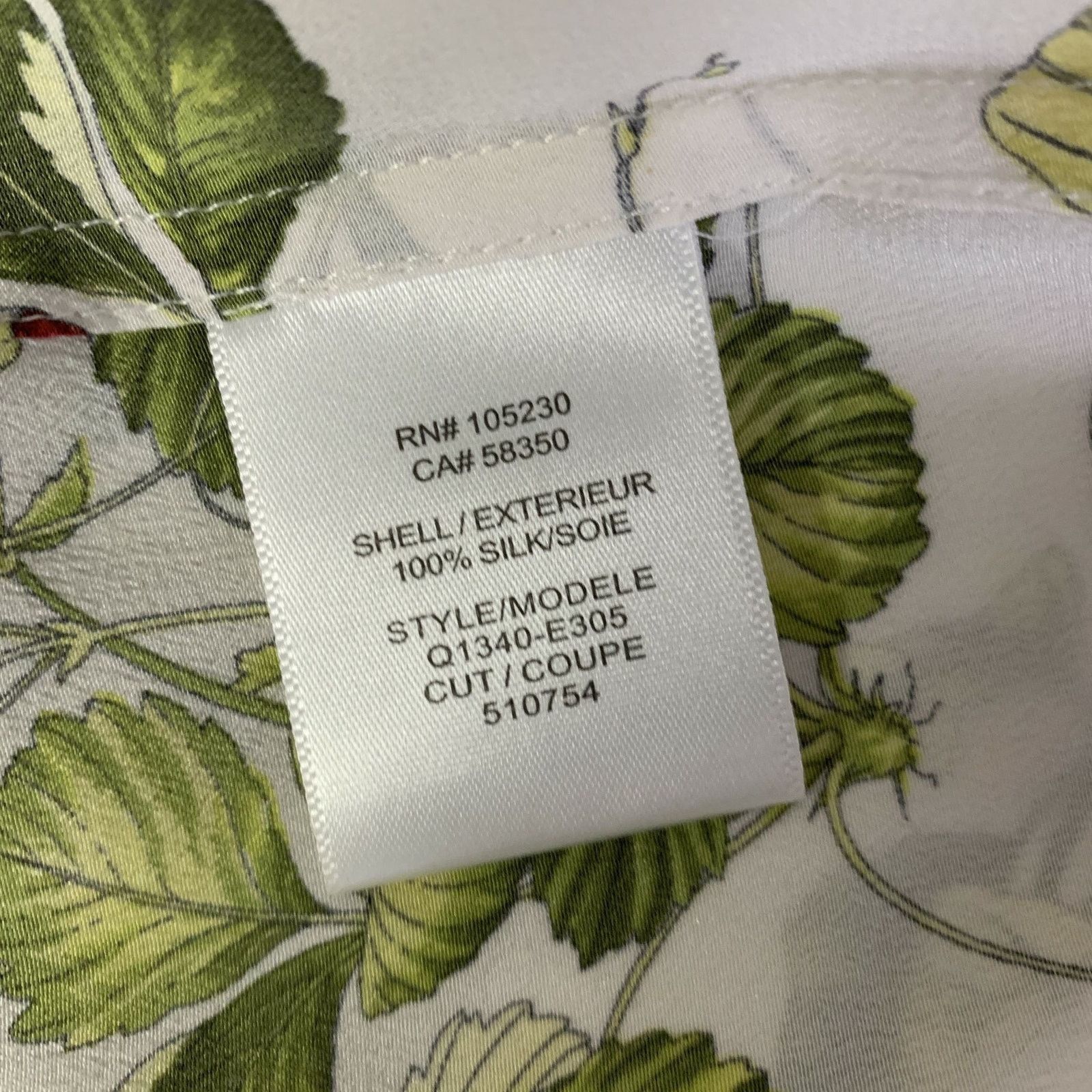 Equipment EQUIPMENT Size XS Indigo Green Silk Floral Casual Top Size XS / US 0-2 / IT 36-38 - 5 Thumbnail