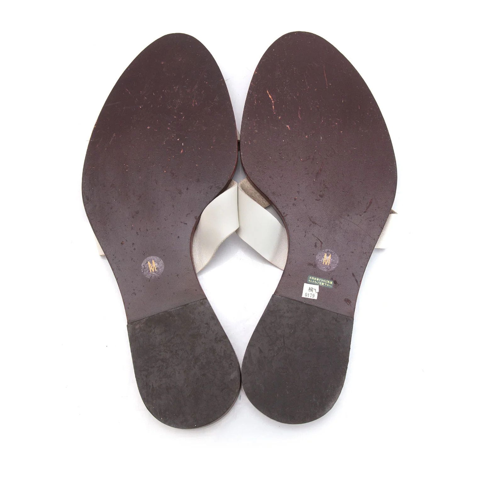 Jean Paul Gaultier Leather Cross Strap Sandals in Black and White Size 25 Size US 7 / EU 40 - 8 Thumbnail
