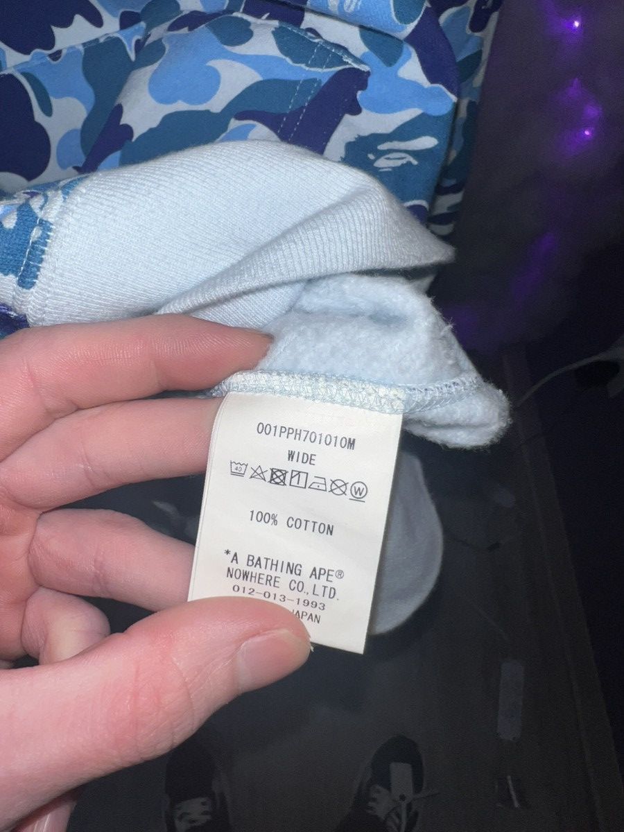Bape Bape Blue ABC Camo 2nd Ape Pullover Hoodie🥶 Size US L / EU 52-54 / 3 - 9 Thumbnail