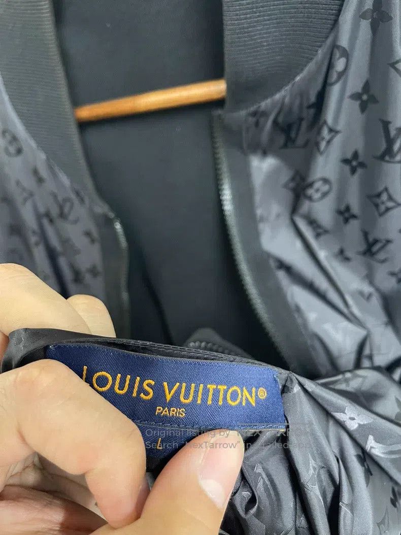 Louis Vuitton Louis Vuitton Black full logo reversible jacket Size US L / EU 52-54 / 3 - 6 Thumbnail
