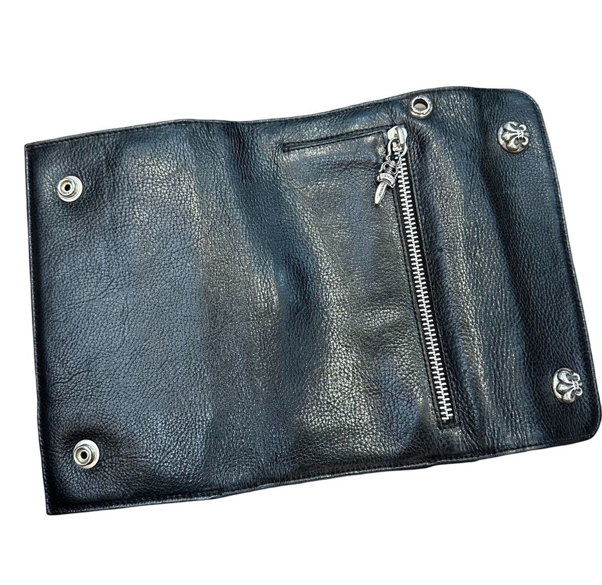 Chrome Hearts Fleur button trifold large wallet Size ONE SIZE - 6 Thumbnail