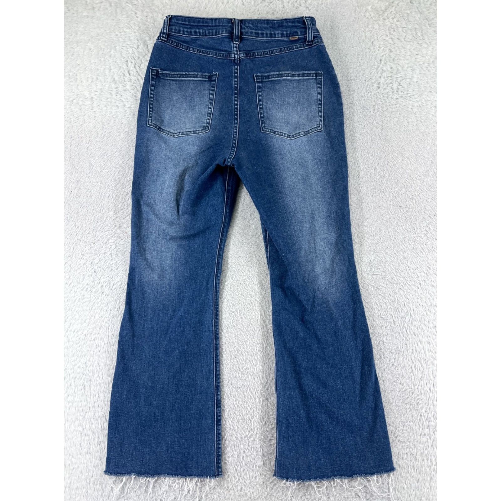 O'Neill O'neill Jeans Womens 30 Blue Denim Button Fly Flared Cotton Blend Stretch Shirt Size 30" / US 8 / IT 44 - 2 Thumbnail