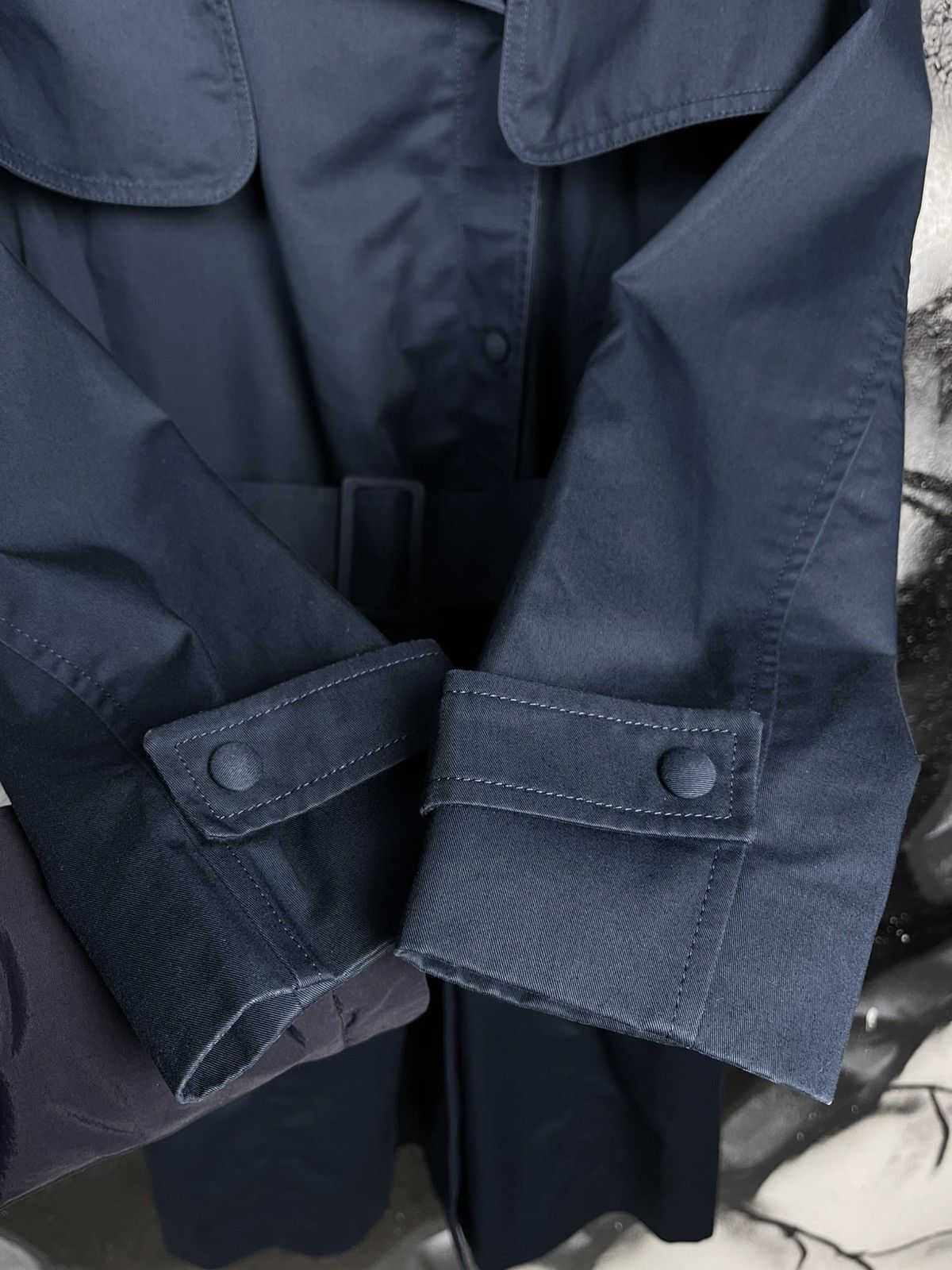 Lacoste Vintage Lacoste Dark Blue Casual Luxury Trench Coat Women’s Size L / US 10 / IT 46 - 13 Thumbnail