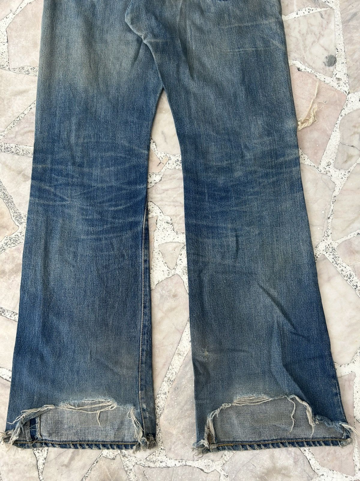 Denime Vintage Ripped Flare Denime Size US 30 / EU 46 - 9 Thumbnail