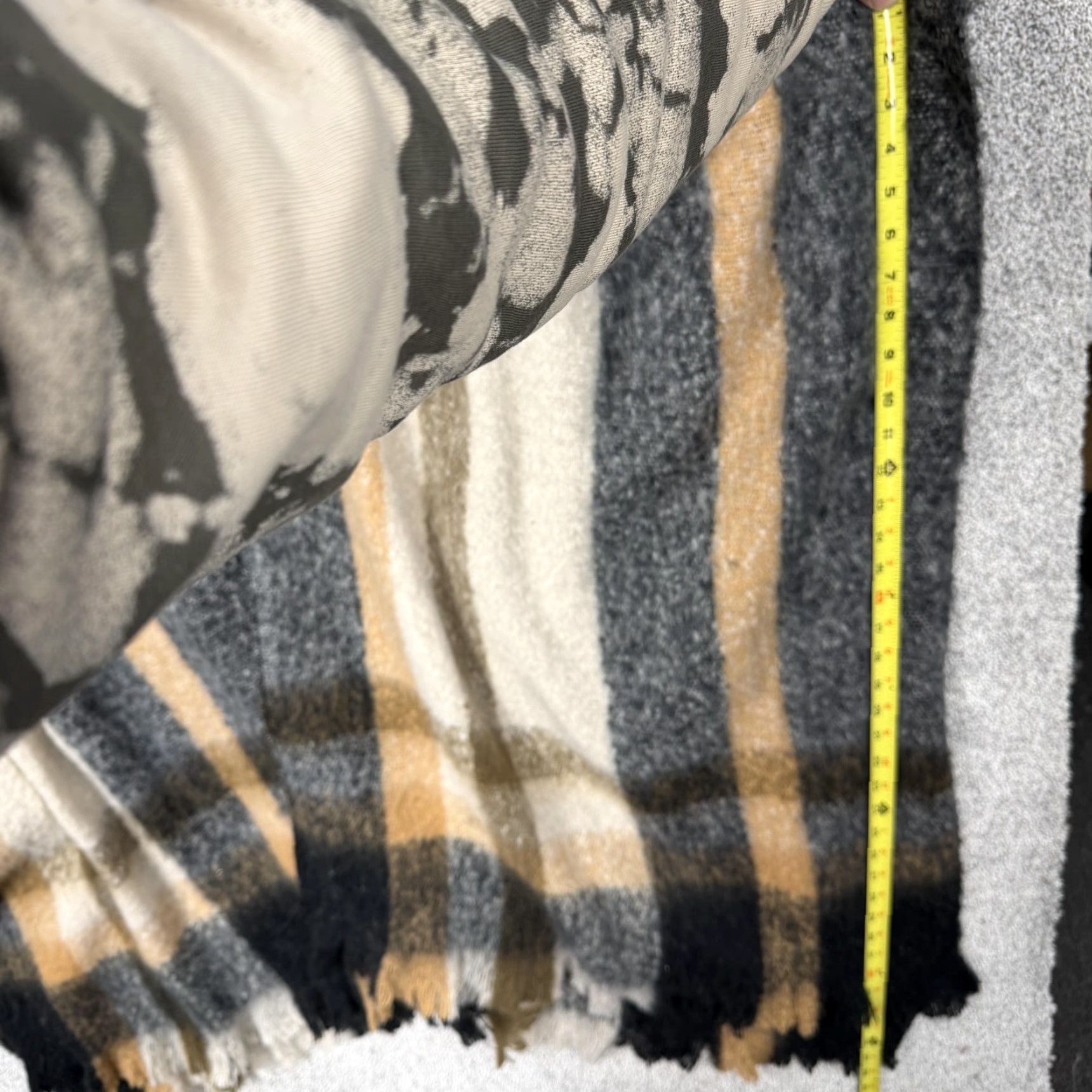 Steve Madden Steve Madden Poncho Open Front Multicolor Plaid Kimono Sleeve Sleeveless One Size Women Size ONE SIZE - 2 Thumbnail