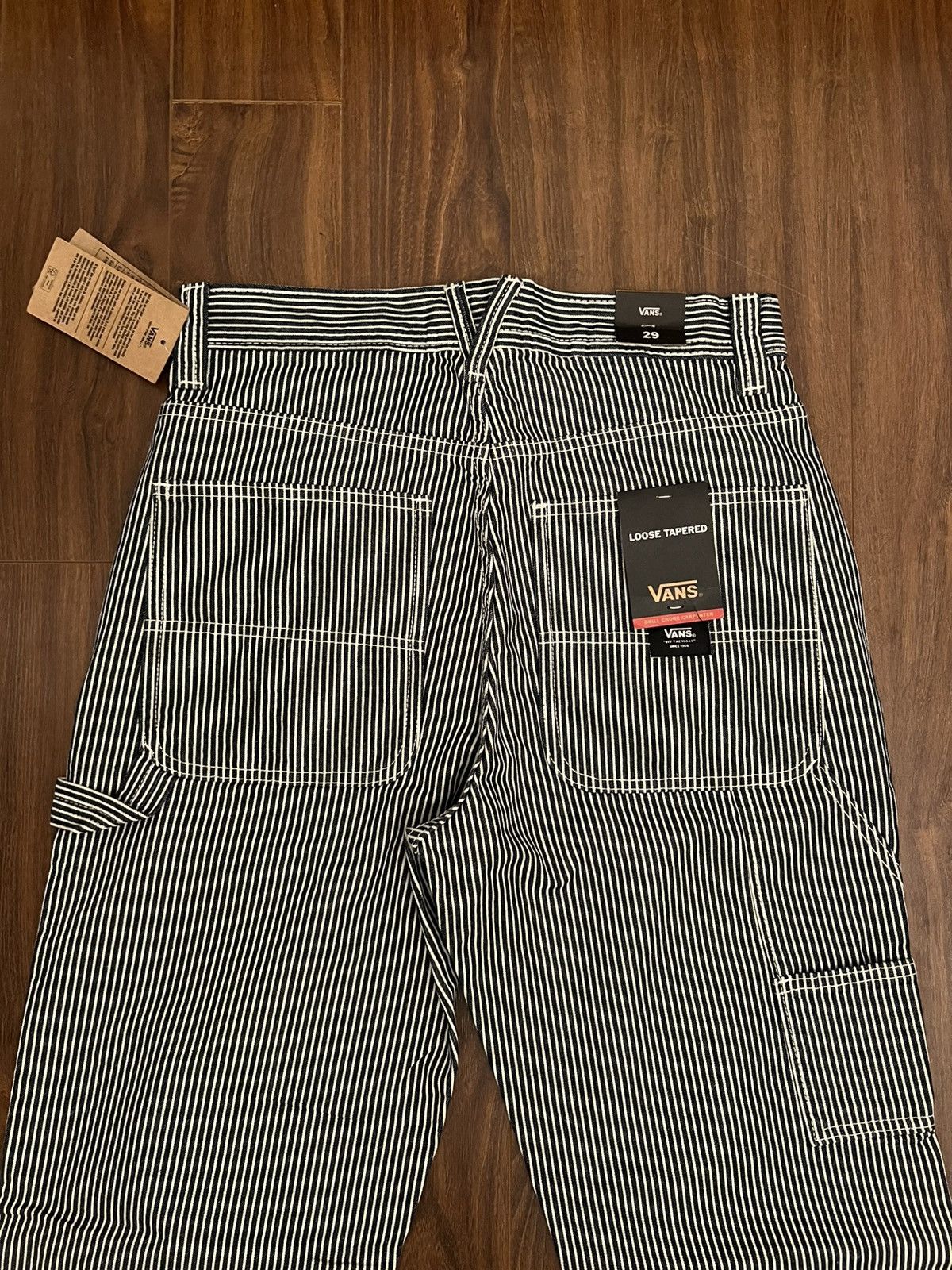 Vans BNWT Vans Hickory Stripe Drill Chore Carpenter Pants Size US 29 - 4 Thumbnail