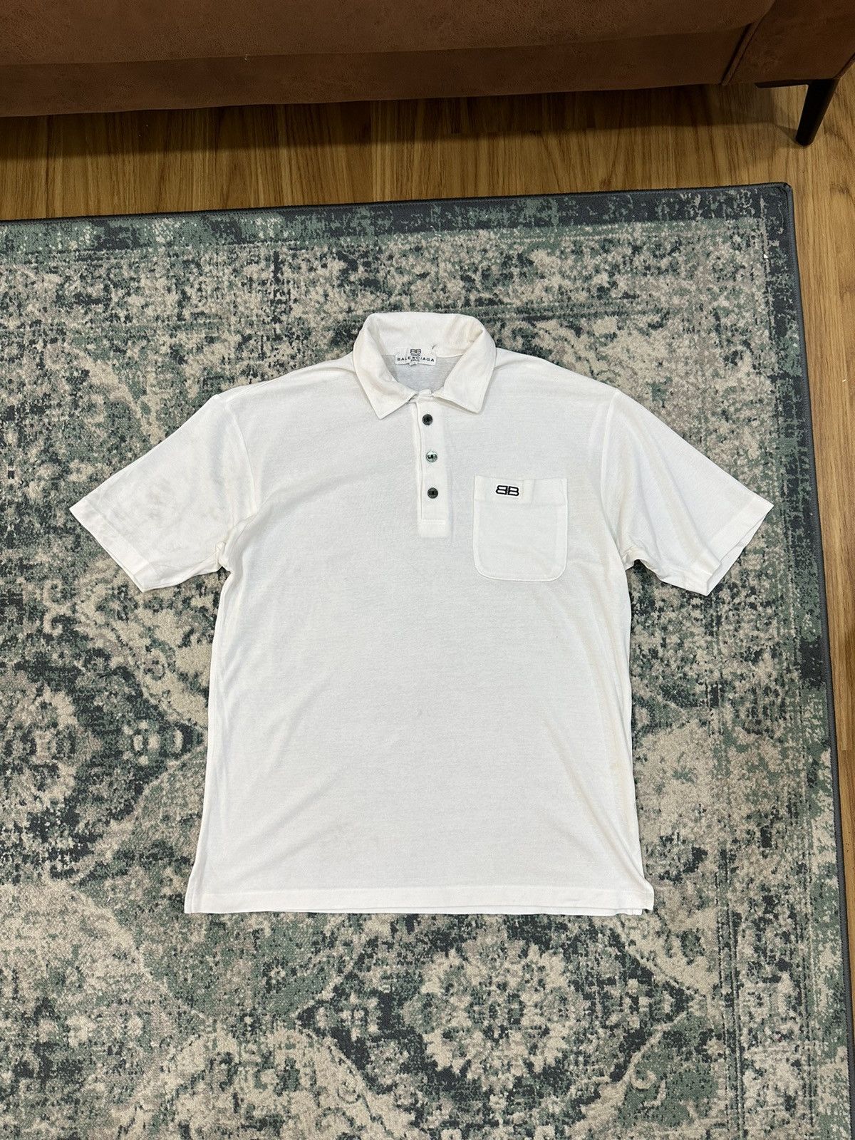 Balenciaga Vintage Balenciaga Sport Polo Shirt Size US M / EU 48-50 / 2 - 2 Thumbnail