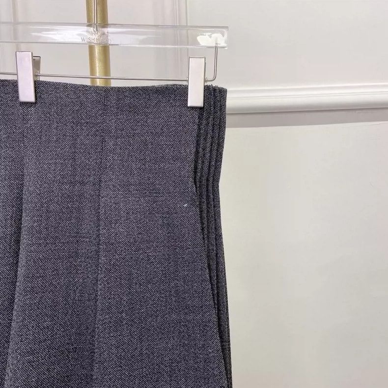 Dior Dior Irregular gray pleated skirt Size 24" / US 00 / IT 34 - 3 Thumbnail