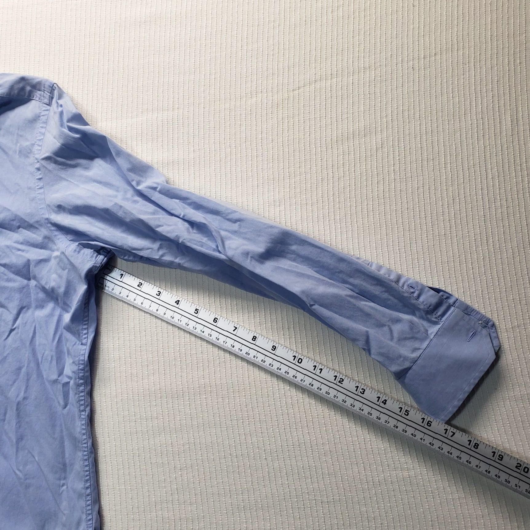 Banana Republic Banana Republic Shirt Adult Men L Blue Slim Button-Up Long Sleeve Regular Cotton Casual Business Travel Party/Cocktail Knit? Size US L / EU 52-54 / 3 - 5 Thumbnail