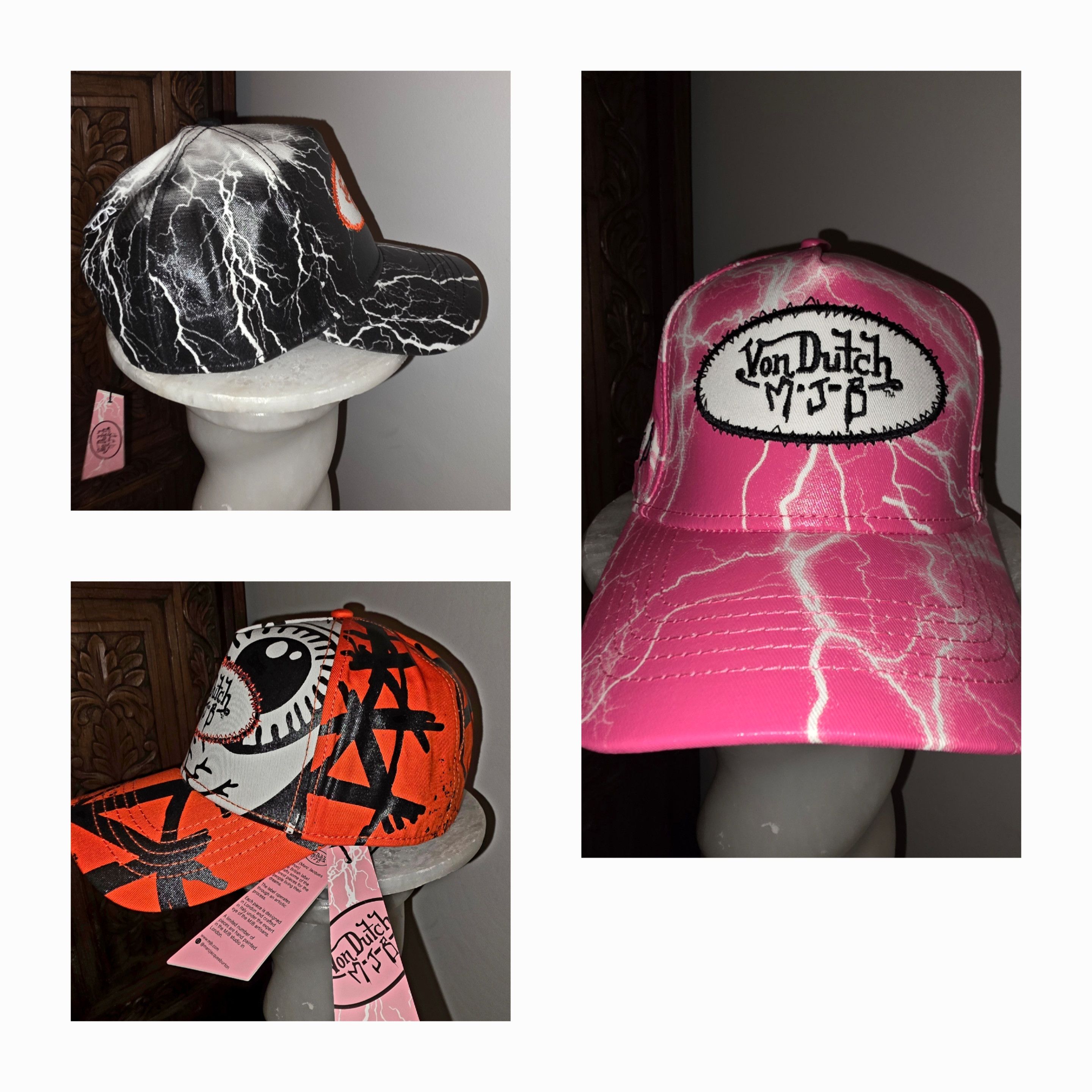 Marc Jacques Burton Von Dutch MJB 3x Trucker Hats Bundle Size ONE SIZE - 1 Thumbnail