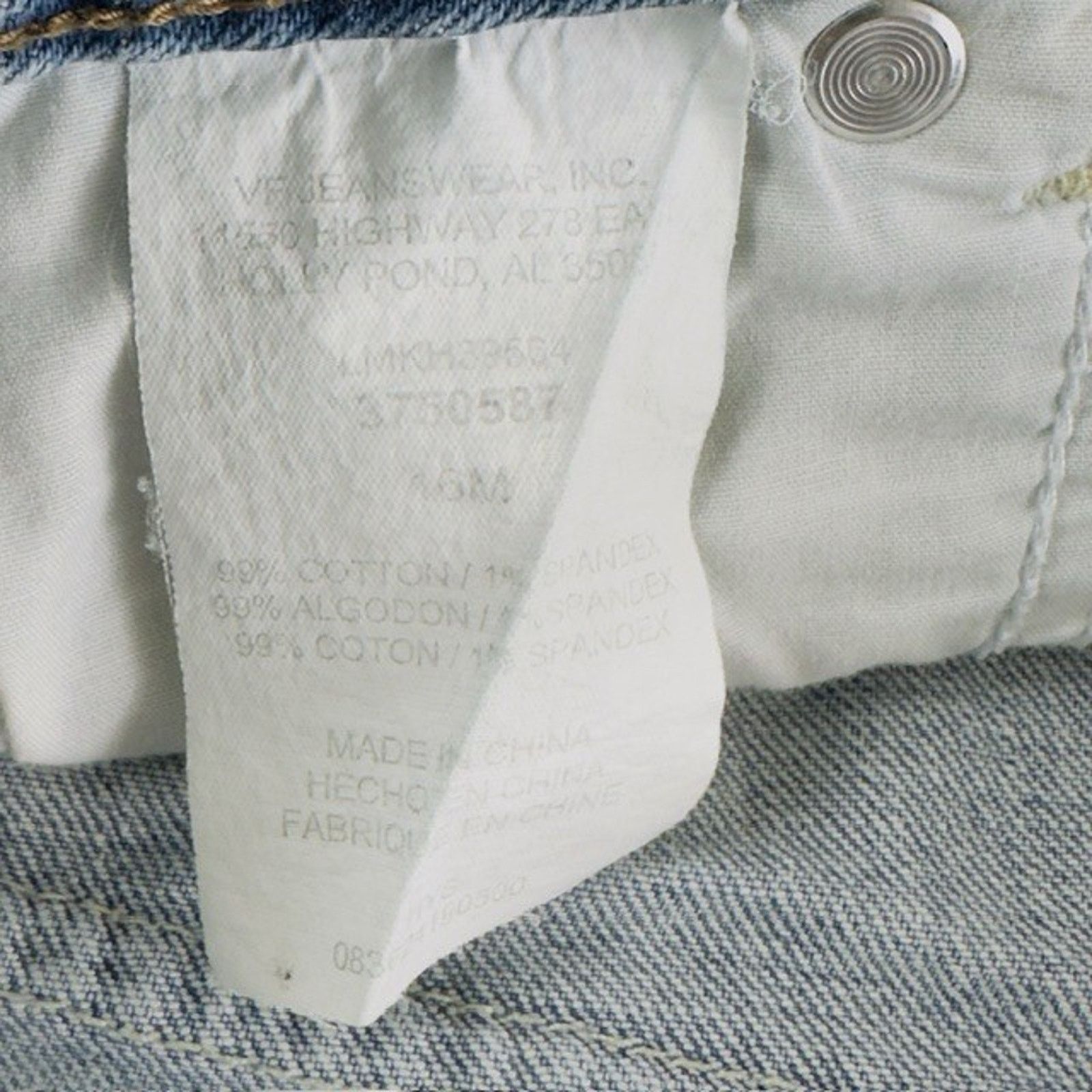 Lee Lee Lower on the Waist, Denim Jean Shorts 16M Grandma VTG Size 38" / US 16 / IT 52 - 6 Thumbnail
