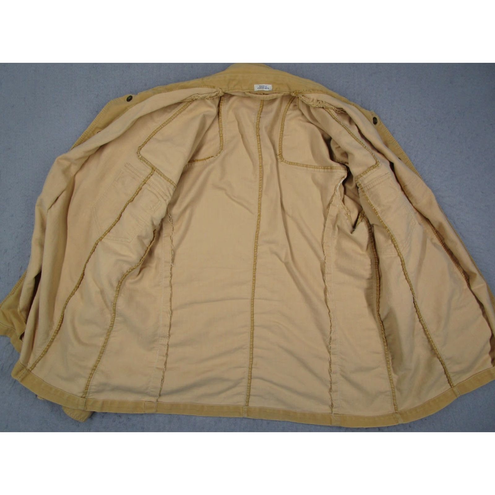 Vintage VINTAGE Europe Craft Jacket Mens 46 Western Snap Front Tan Beige Cotton Mid-Length Size US S / EU 44-46 / 1 - 6 Thumbnail