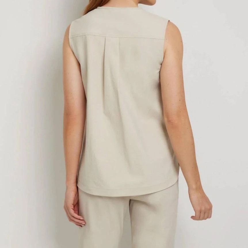 Anatomie Anatomie Adley Techno Linen Vest Top Size L / US 10 / IT 46 - 3 Thumbnail