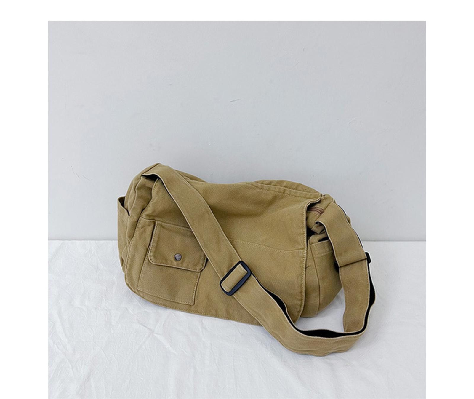Other Stylish Canvas Messenger Bag - Durable & Chic Size ONE SIZE - 6 Thumbnail