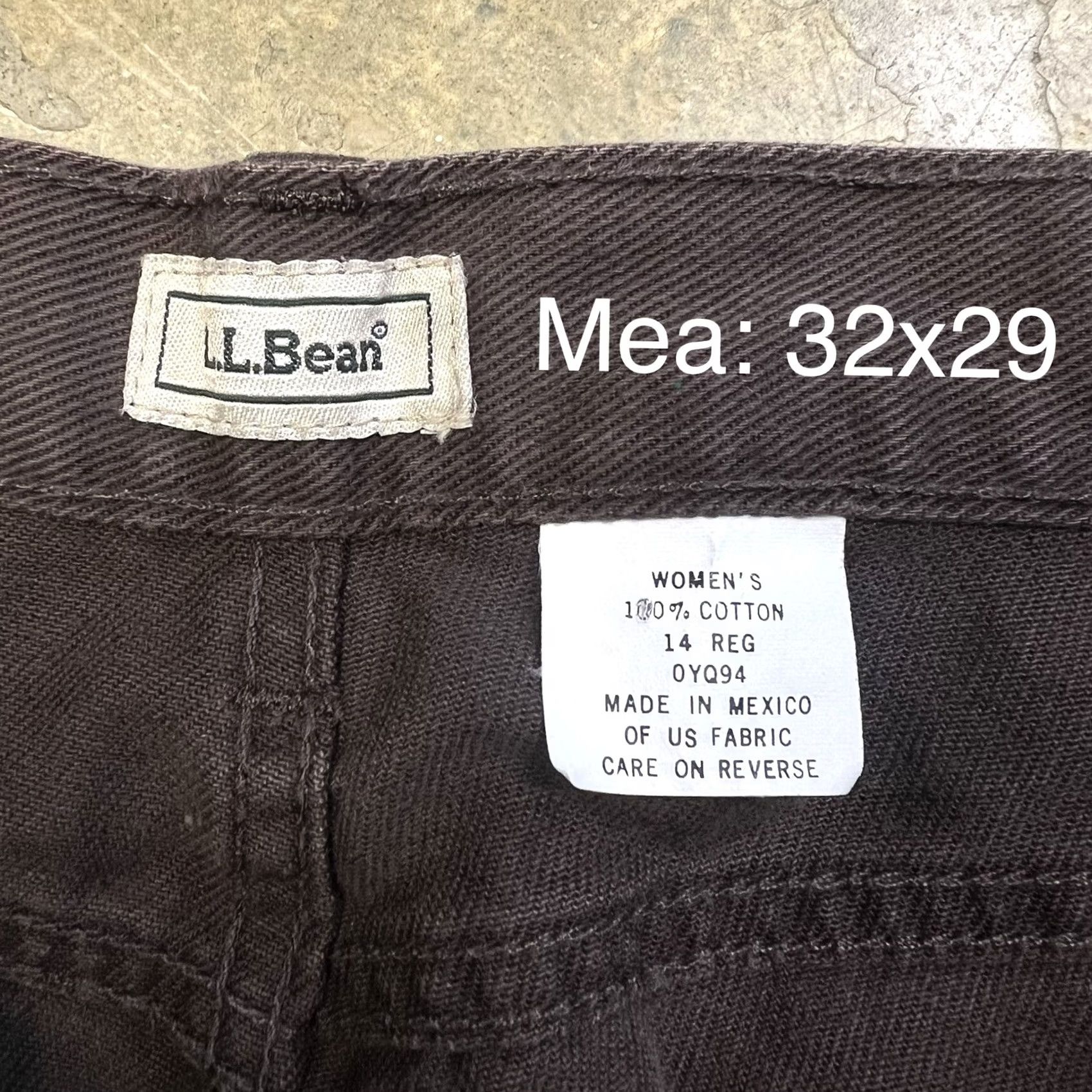 Vintage VINTAGE L.L.Bean Womens High Waist Mom Jeans 14 Regular 32x29 Brown Denim Pants Jeans Size 36" / US 14 / IT 50 - 2 Thumbnail