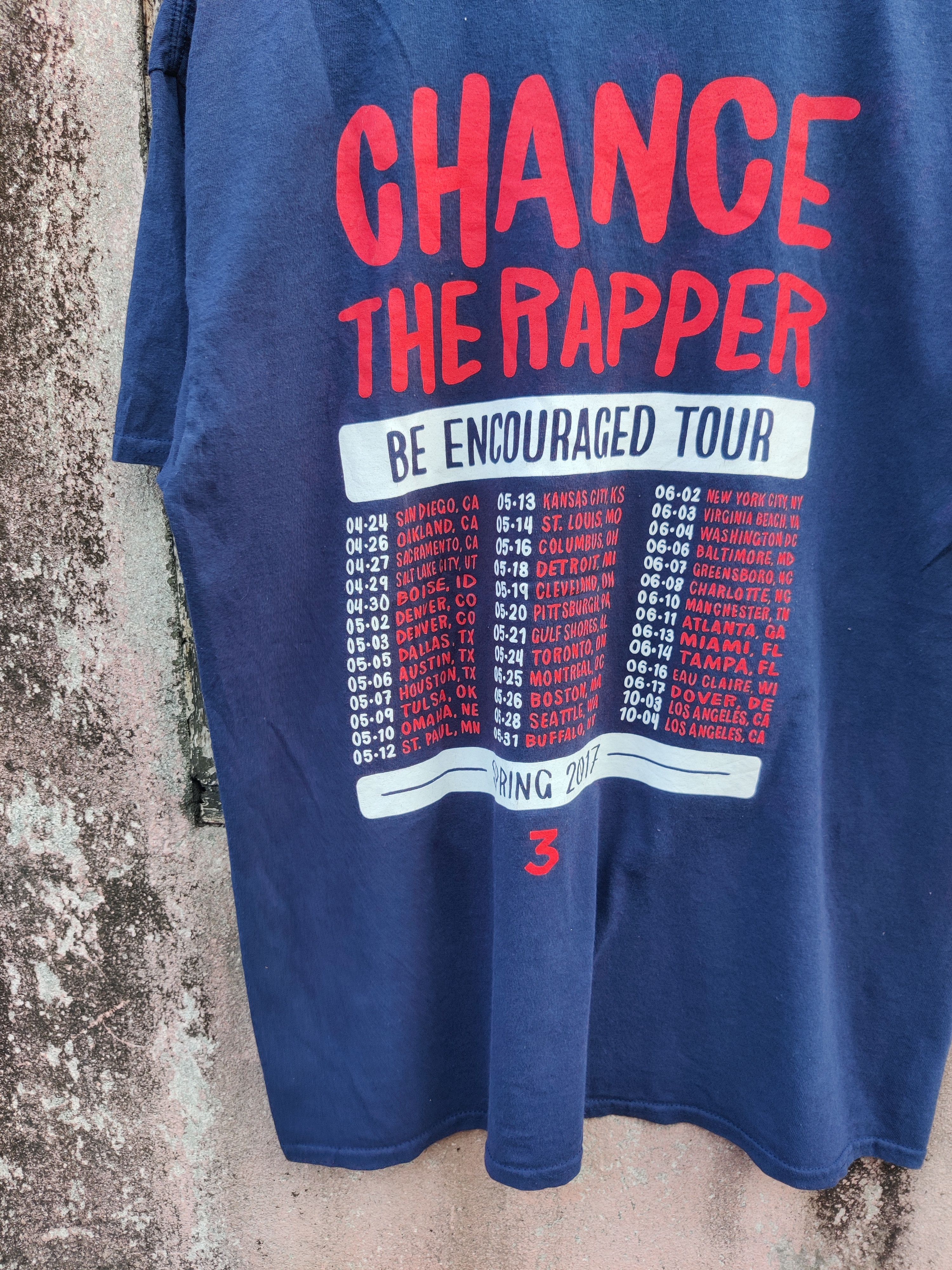 Rap Tees Vintage Chance The Rapper Encouraged Tour Shirt Size US L / EU 52-54 / 3 - 8 Thumbnail