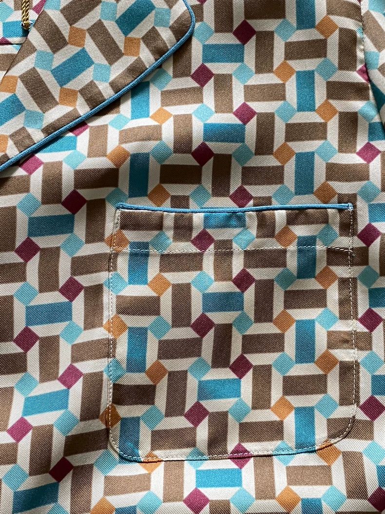 Loro Piana LORO PIANA Sleepwear style silk shirt Size L / US 10 / IT 46 - 7 Thumbnail