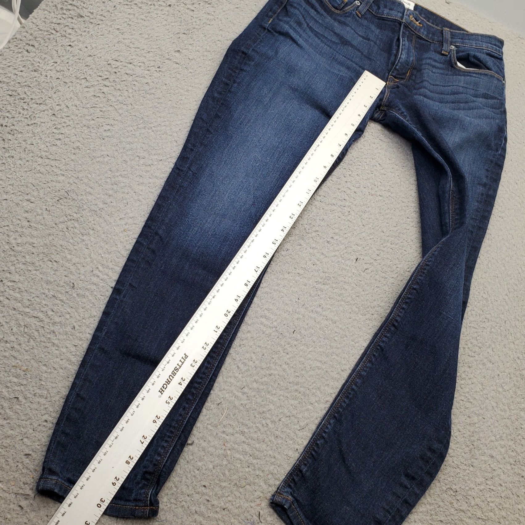 Hudson Hudson Womens Size 31 Blue Denim 5 Pocket Stretch Krista Super Skinny Jeans Shirt Hoodie? Size 24" / US 00 / IT 34 - 4 Thumbnail