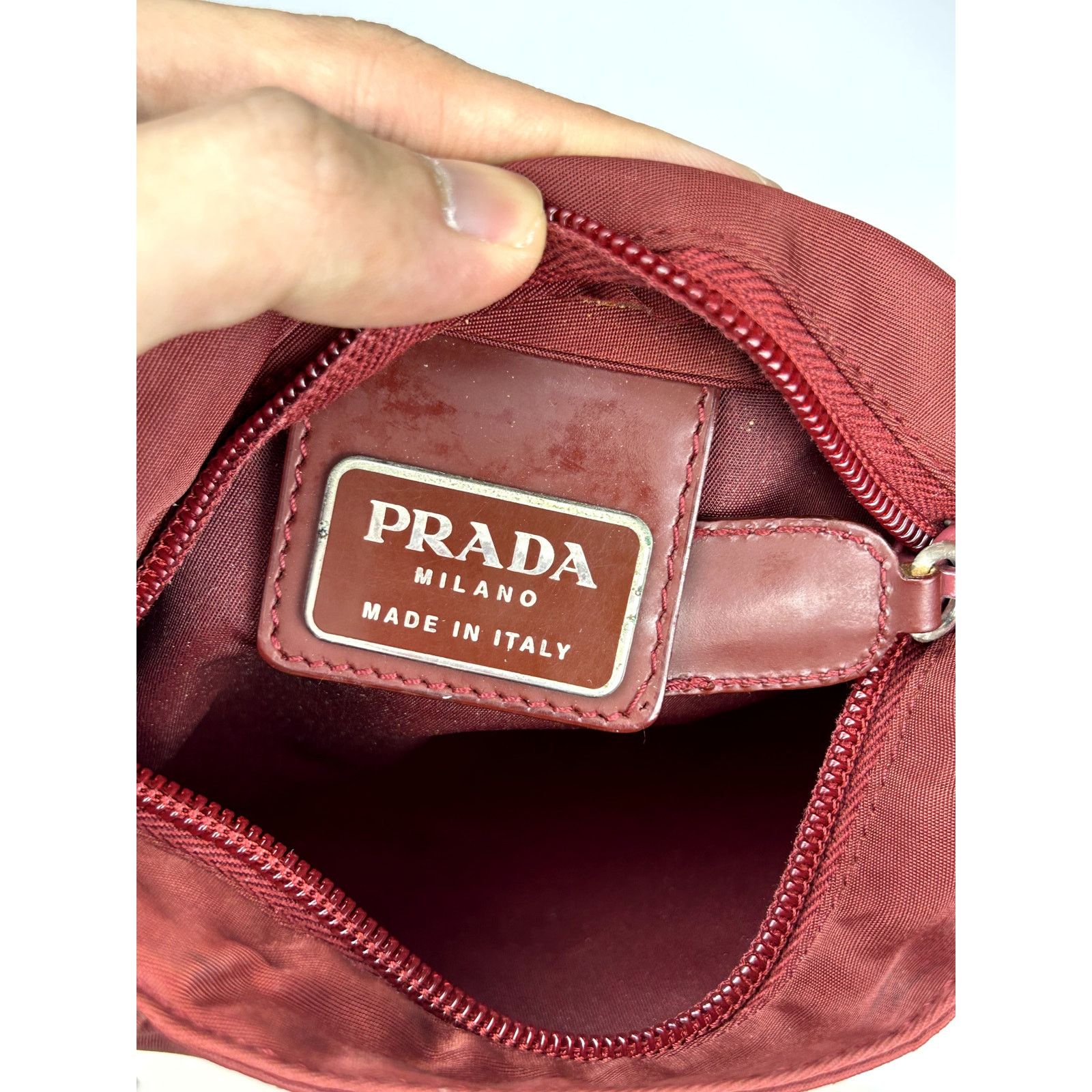 Prada Prada Nylon Red Crossbody Bag Size ONE SIZE - 11 Thumbnail