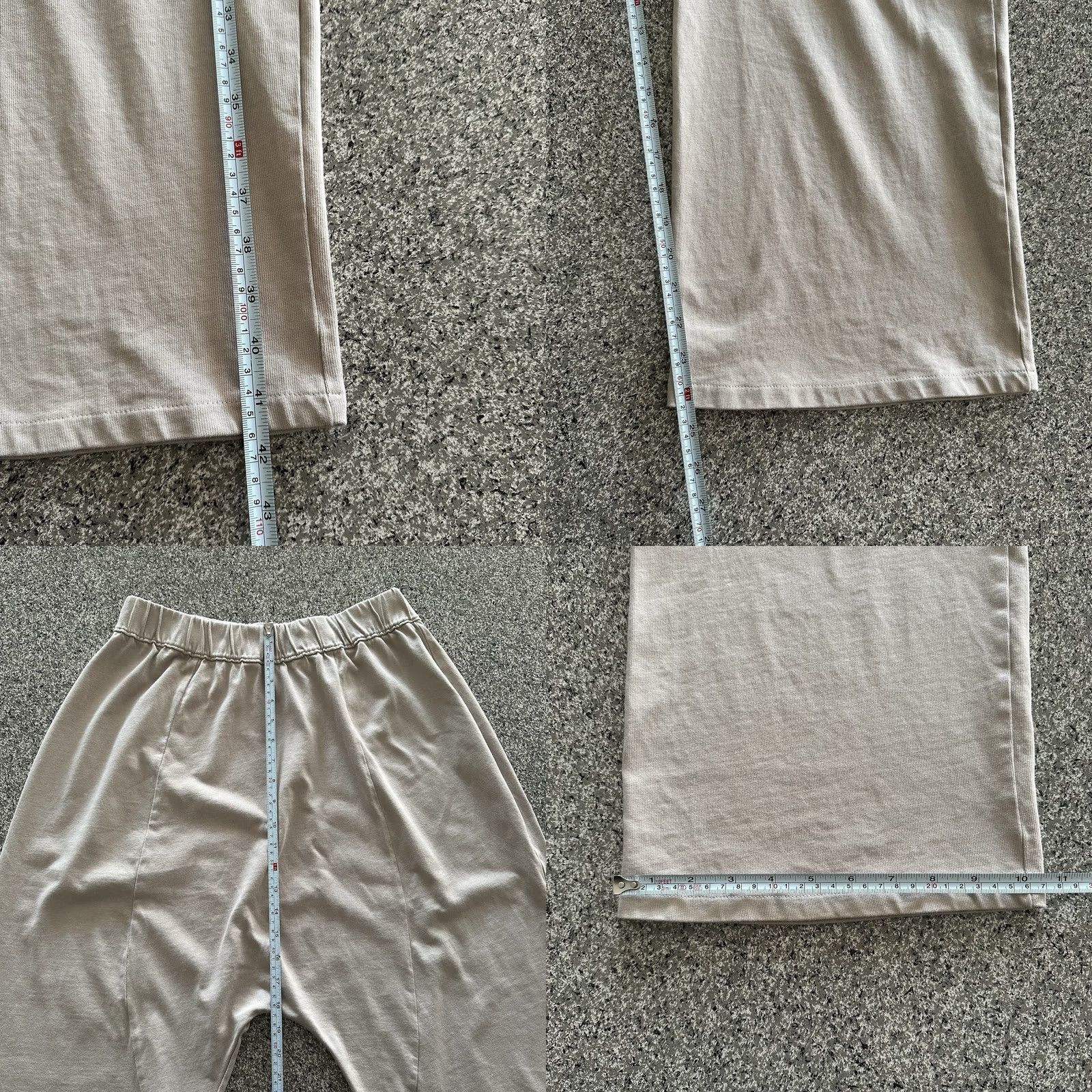 Zara Zara Pants Womens M Elastic Waist Pull On Flowy Wide-Leg Beige Size 29" - 8 Thumbnail