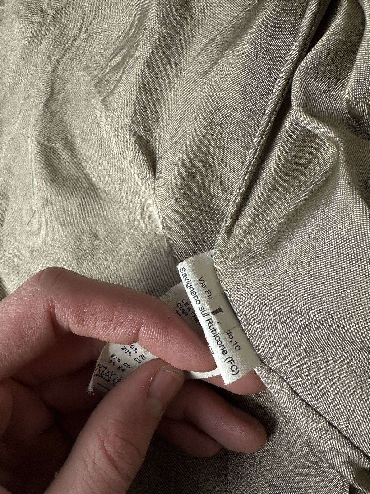 Other 🚨Y2K RICK OWENS TYPE DIRTY SLIM FIT ZIP LEATHER JACKET Size L / US 10 / IT 46 - 10 Thumbnail