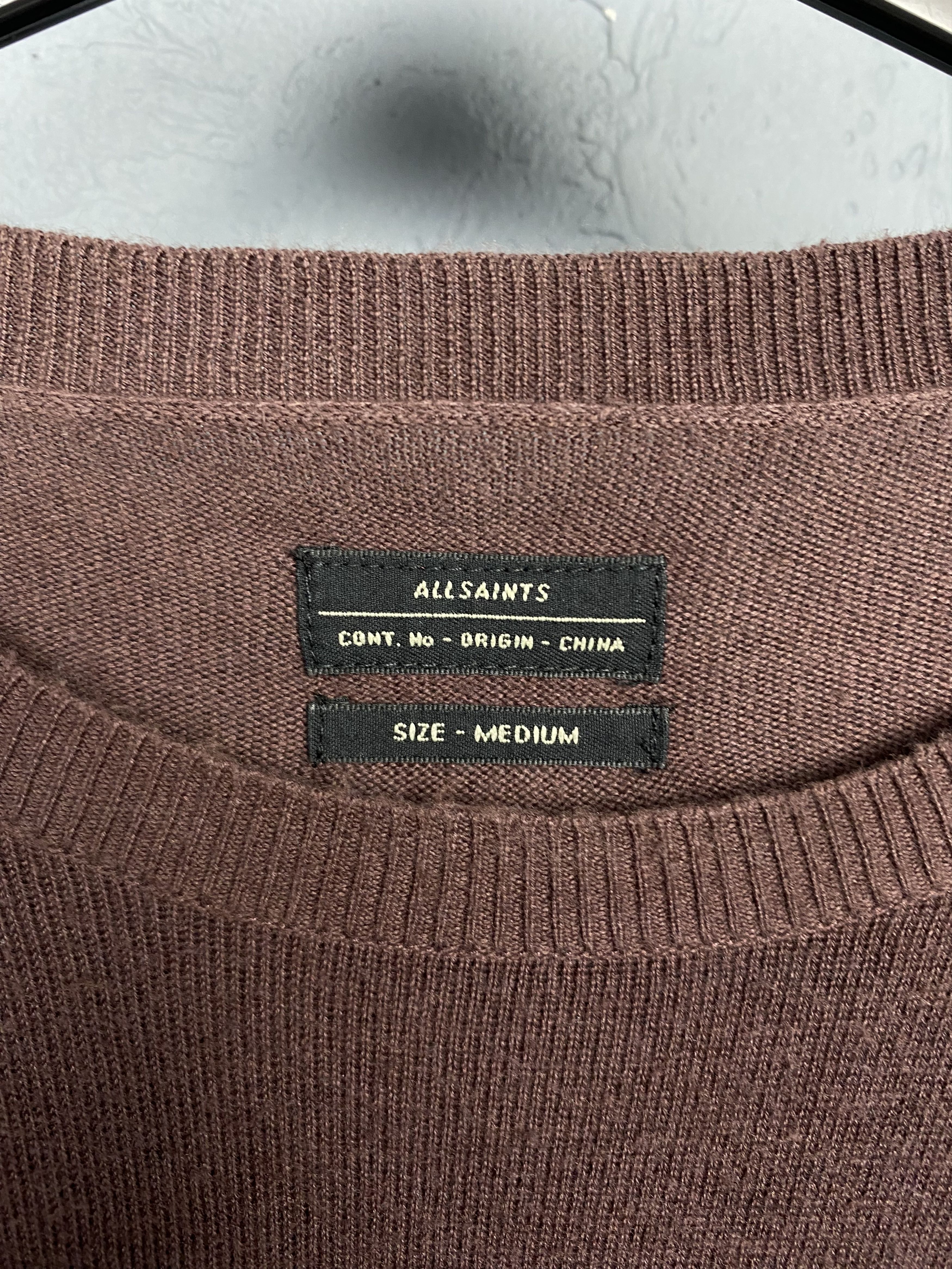 Allsaints × Vintage Allsaints Vintage Mens Dex Crew Neck Sweater Size US M / EU 48-50 / 2 - 3 Thumbnail