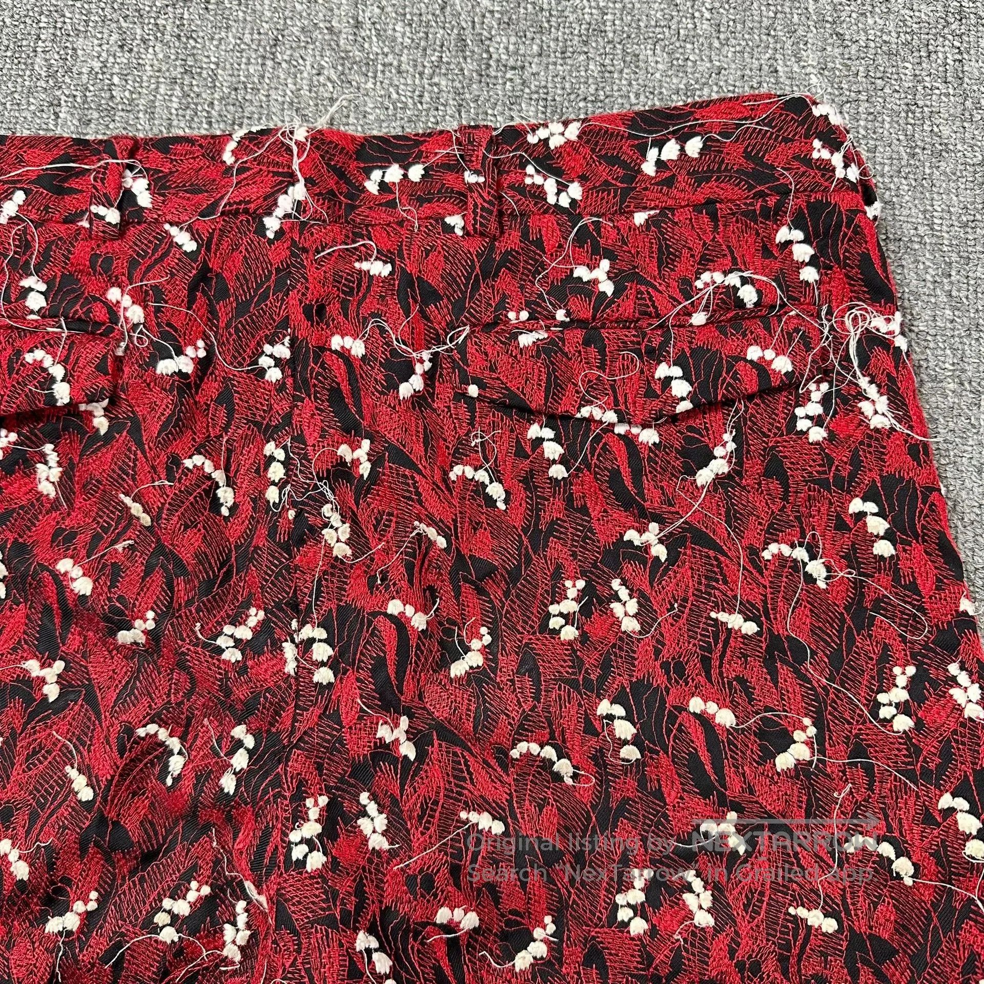 Dior Dior Homme 17FW Red Lily of the Valley Trousers. Size US 30 / EU 46 - 4 Thumbnail