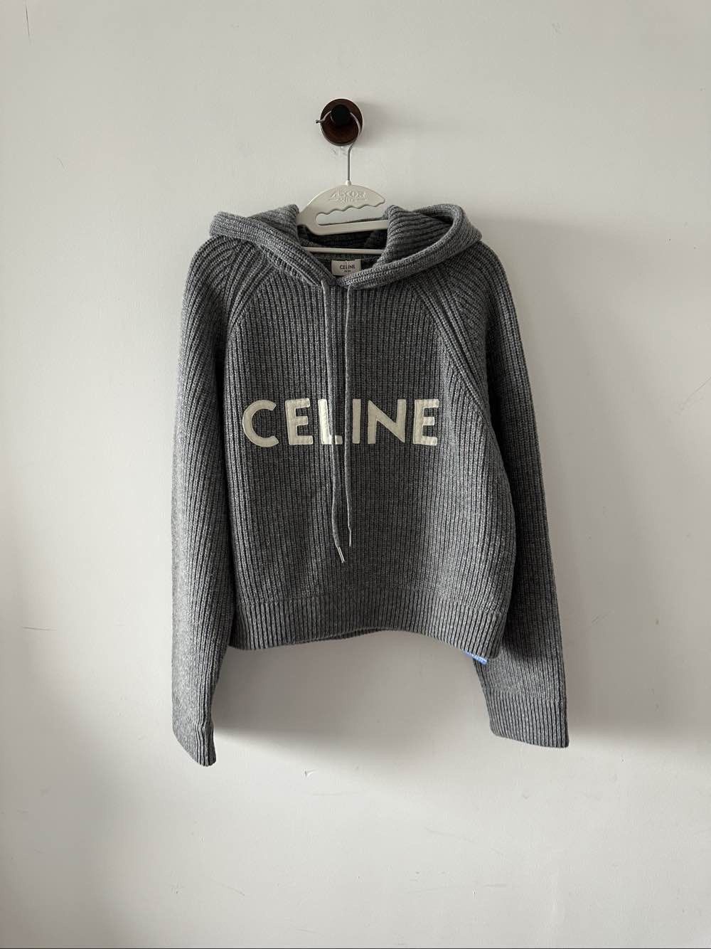 Celine Celine Logo Knit Hoodie Size M Size M / US 6-8 / IT 42-44 - 1 Thumbnail