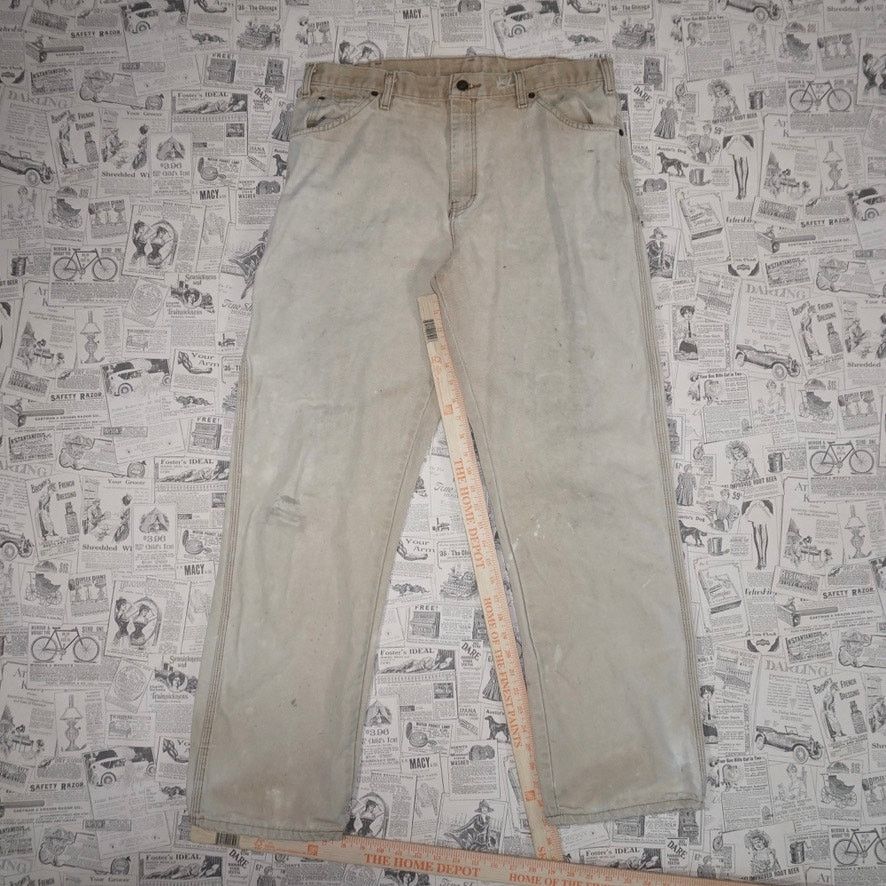 Dickies 36 - Vintage / Y2K dickies super faded carpenter 2000s pants Size US 36 / EU 52 - 4 Thumbnail