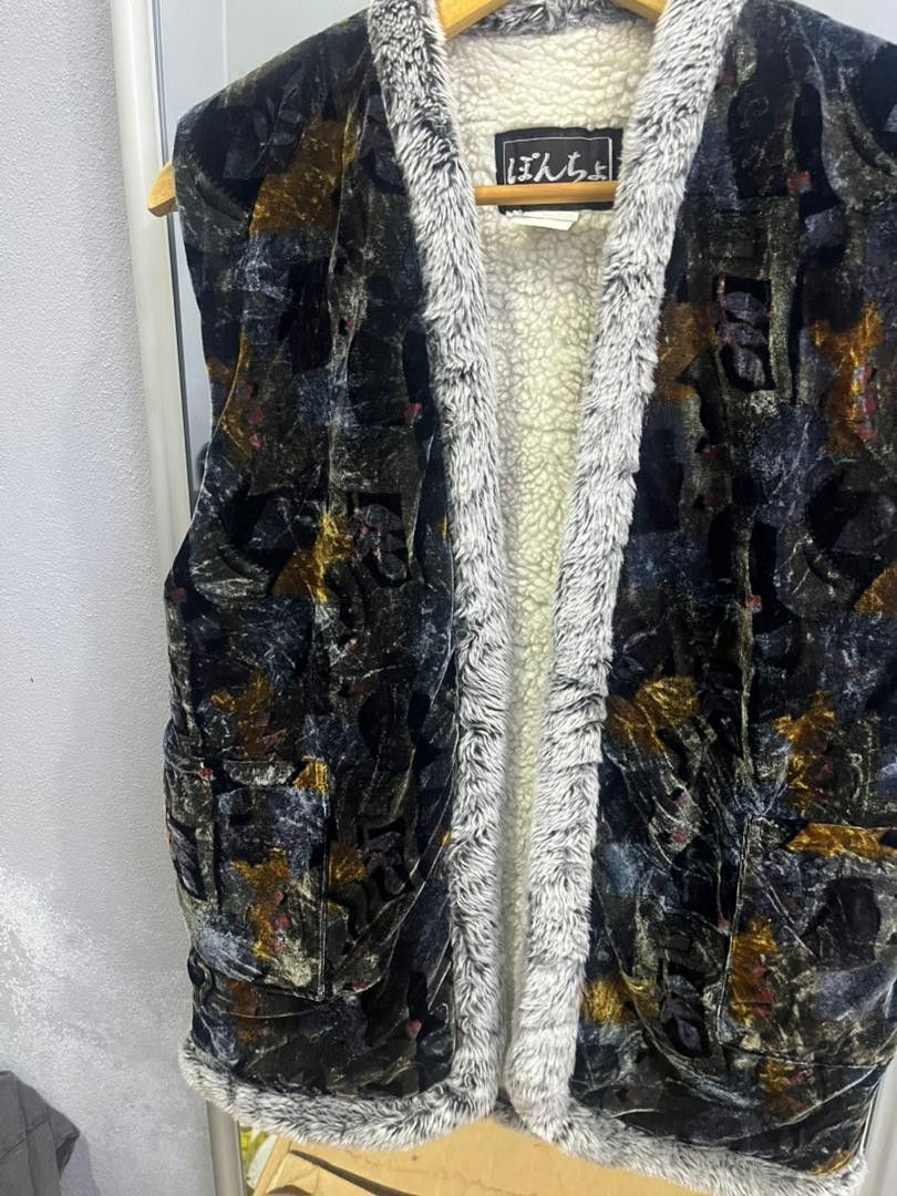 Japanese Brand Boncho Japanese Velvet Fleece Lined Vest Size US M / EU 48-50 / 2 - 5 Thumbnail