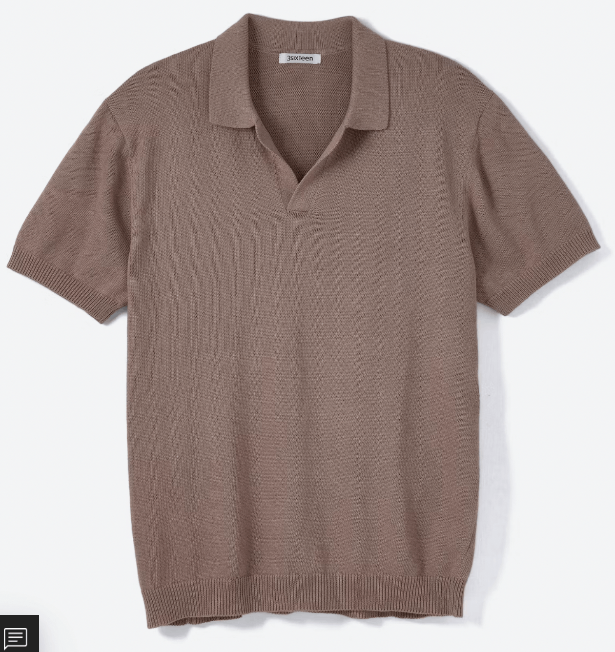 3sixteen Knit Polo Cotton Linen Size US XXL / EU 58 / 5 - 6 Thumbnail