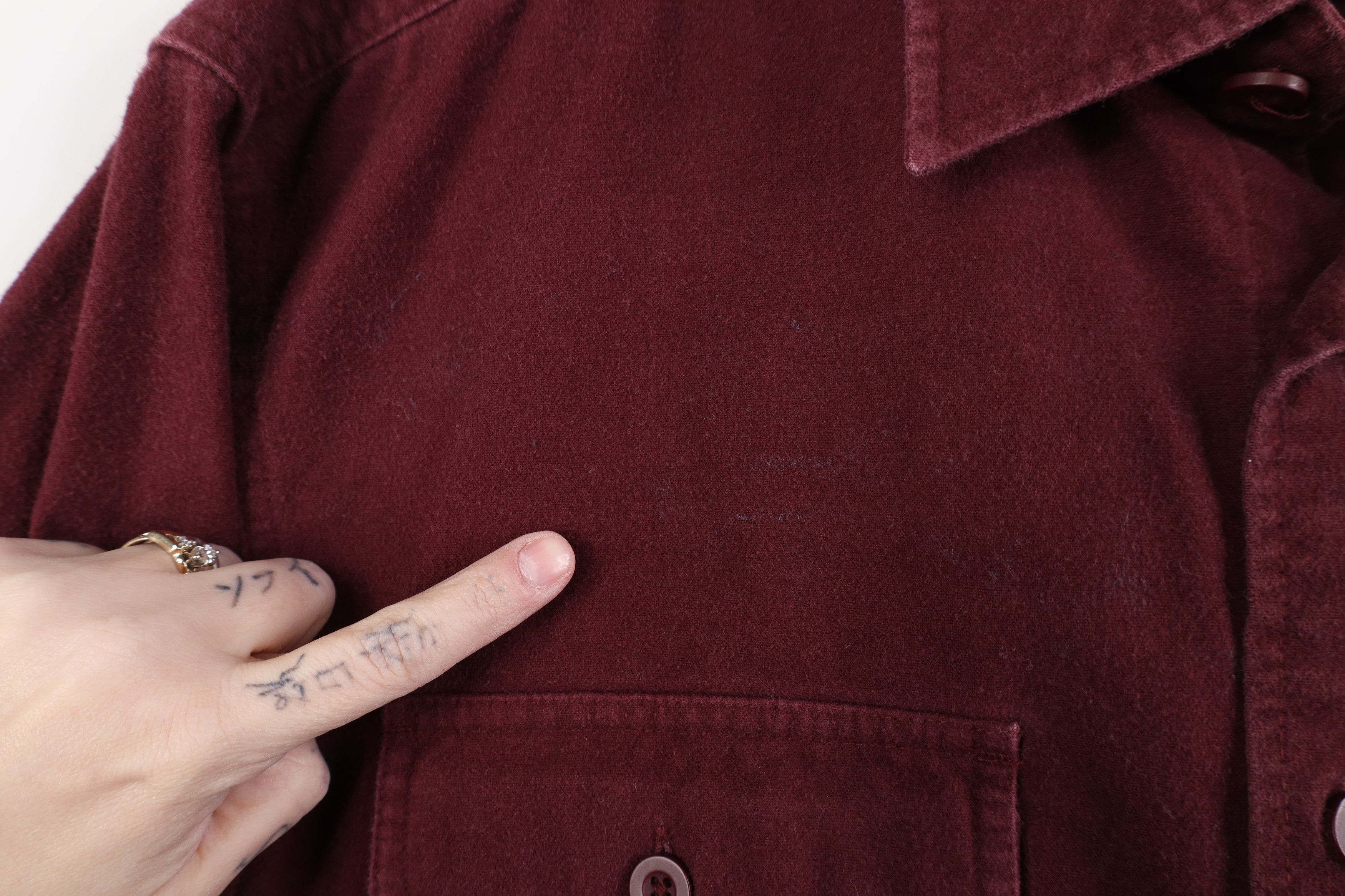 Vintage Vintage 90s Streetwear Heavyweight Chamois Button Shirt Size US M / EU 48-50 / 2 - 4 Thumbnail