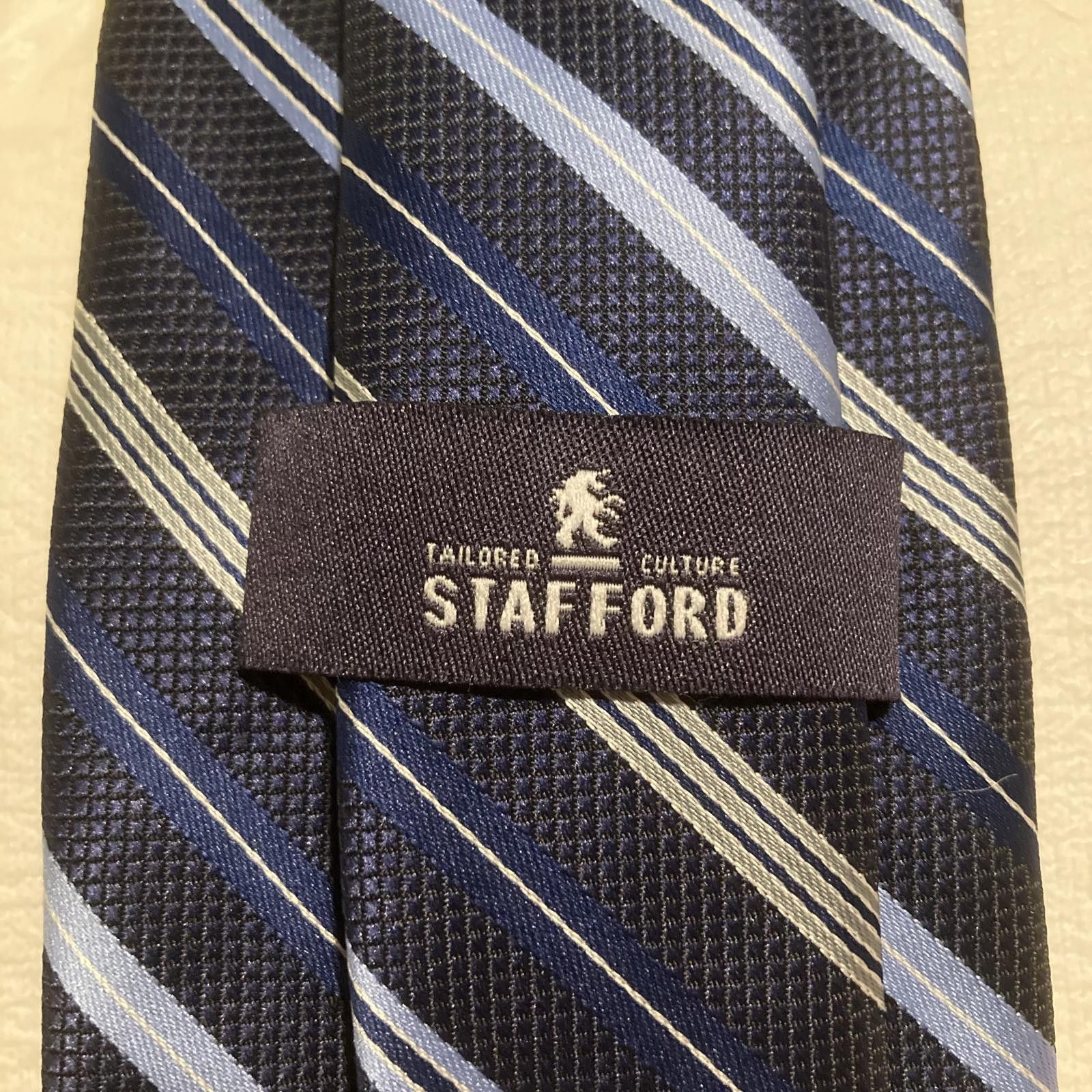 Stafford NWOT Stafford Blue Stripes Tie 58/3 Size ONE SIZE - 3 Thumbnail