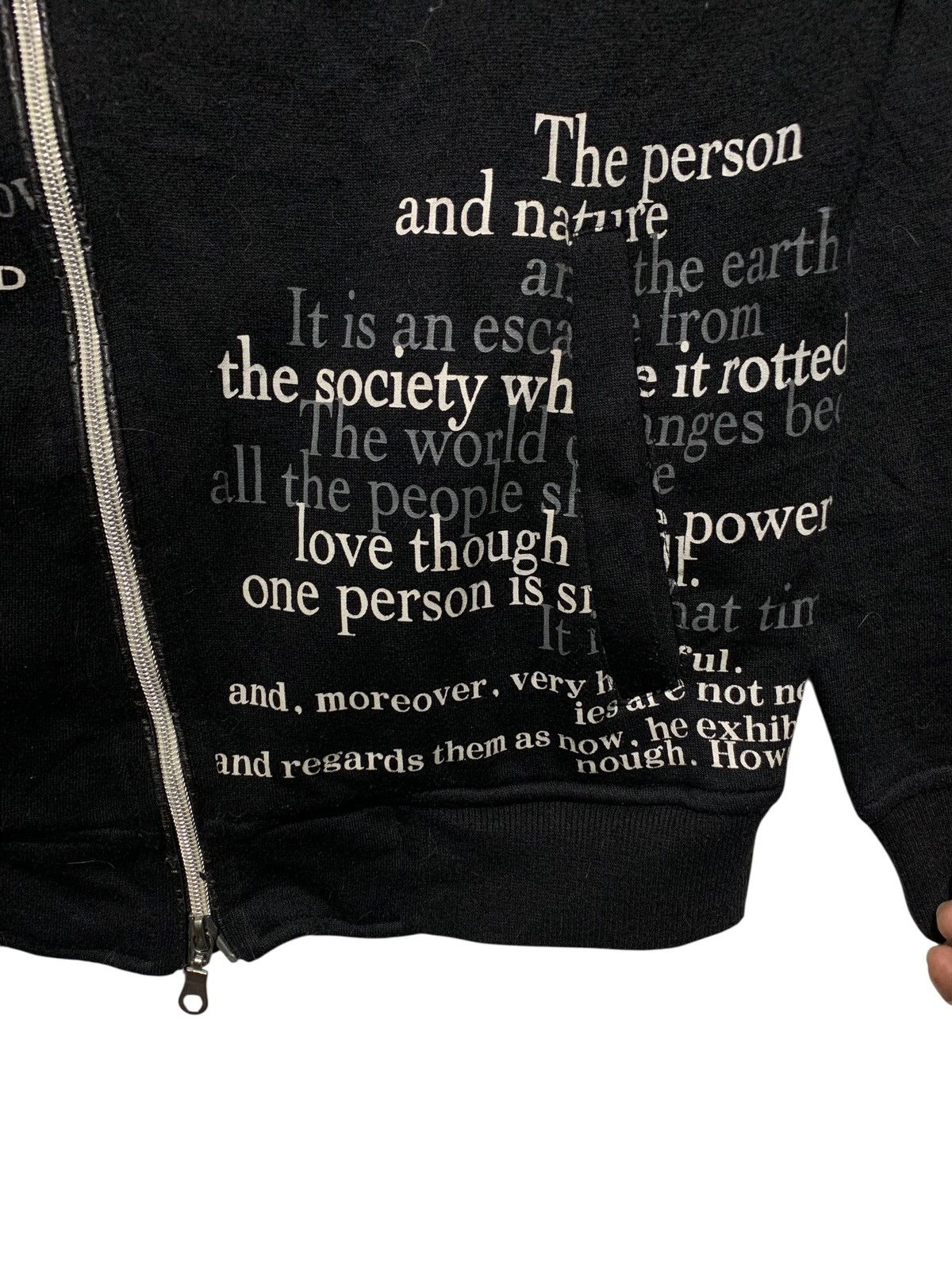 If Six Was Nine The bay garden asymmetric poem fur hoodie LGB style Size US M / EU 48-50 / 2 - 5 Thumbnail