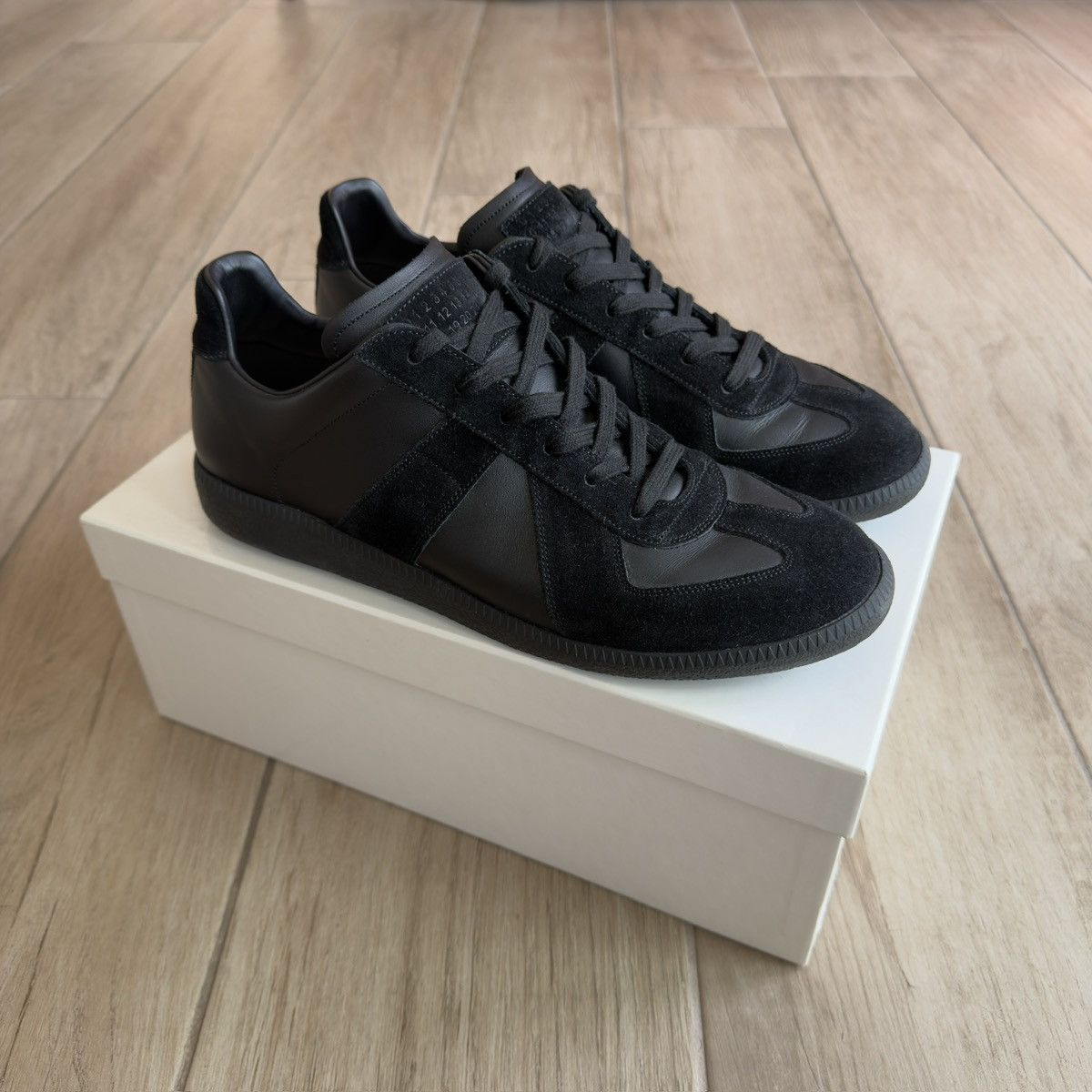 Maison Margiela Replica German Army Trainer GAT Leather Sneakers Size US 10 / EU 43 - 1 Thumbnail