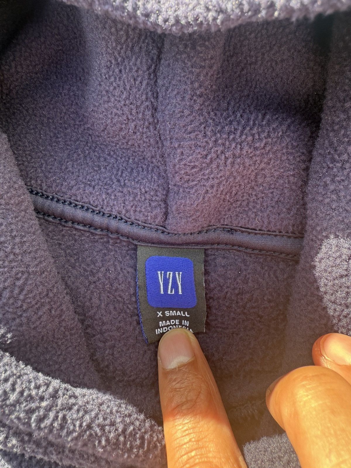 Gap × Yeezy Navy Yeezy Gap Polar Fleece Hoodie Size US XS / EU 42 / 0 - 2 Thumbnail