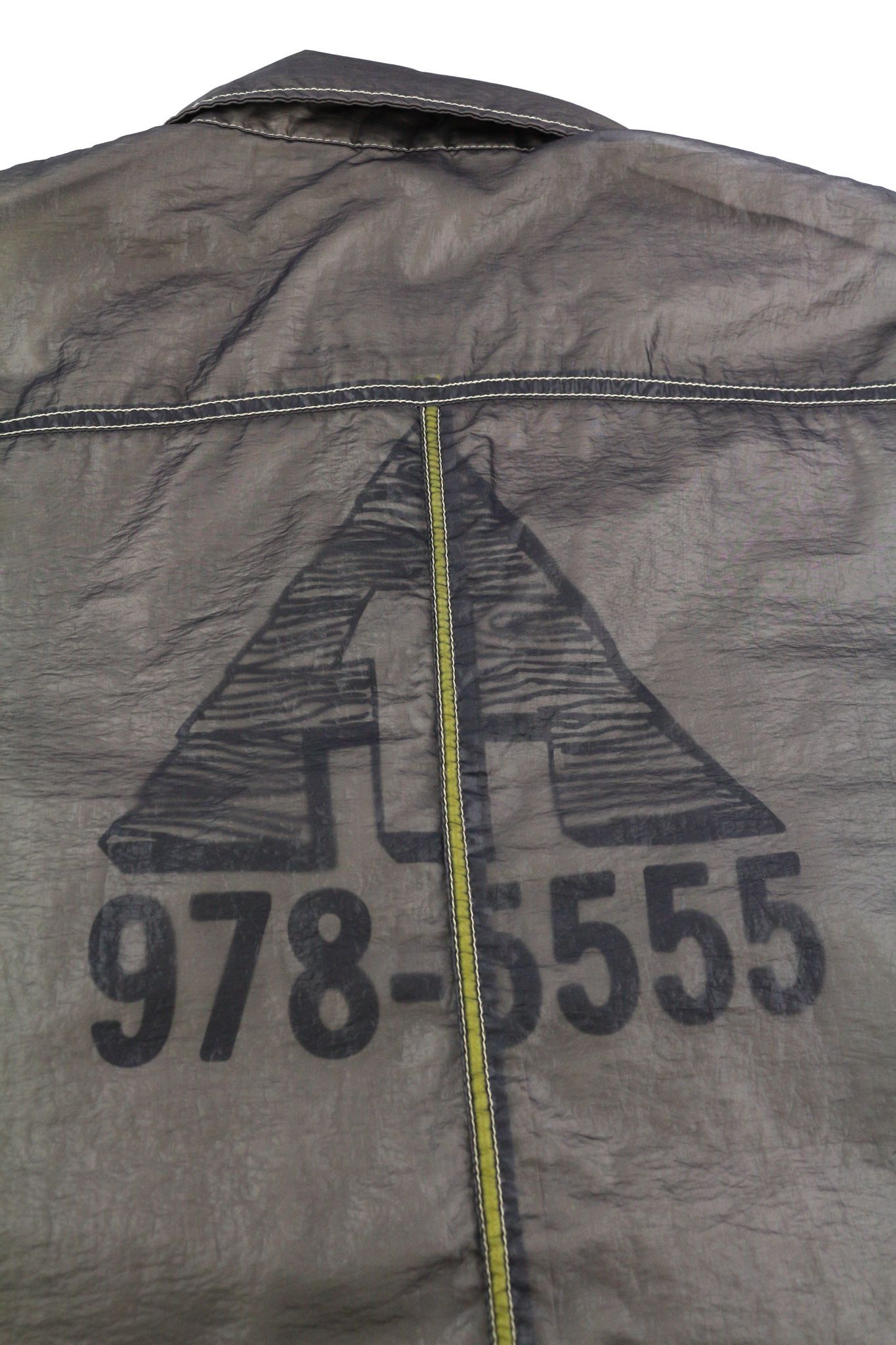 Diesel S-U24 L Windbreaker Snap Buttons Coated Polo Jacket 40010 Size US L / EU 52-54 / 3 - 14 Thumbnail