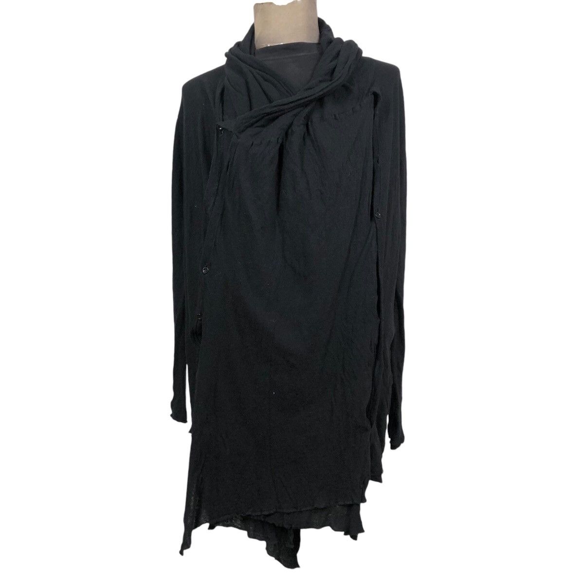 Yohji Yamamoto Yohji Yamamoto Pour Homme 2008 S/S Cut & Sewn Capes Cardigan Size US L / EU 52-54 / 3 - 3 Thumbnail