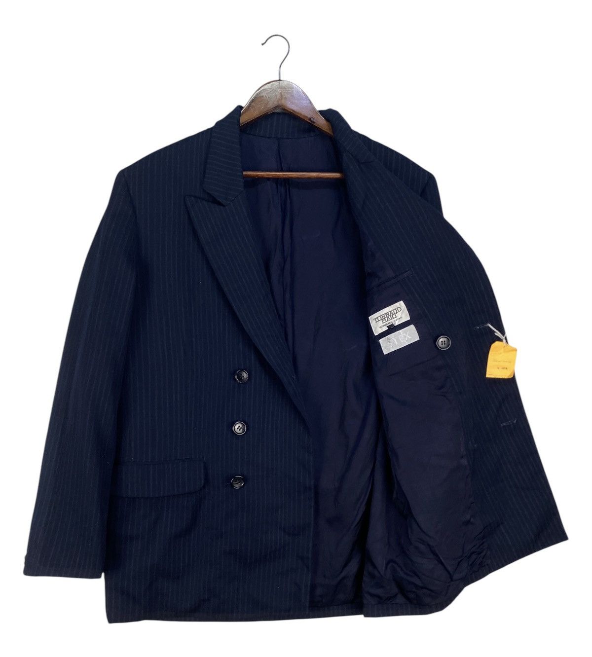 Tornado Mart Tornado Mart Stripe Doublebreast Blazer Size US L / EU 52-54 / 3 - 2 Thumbnail