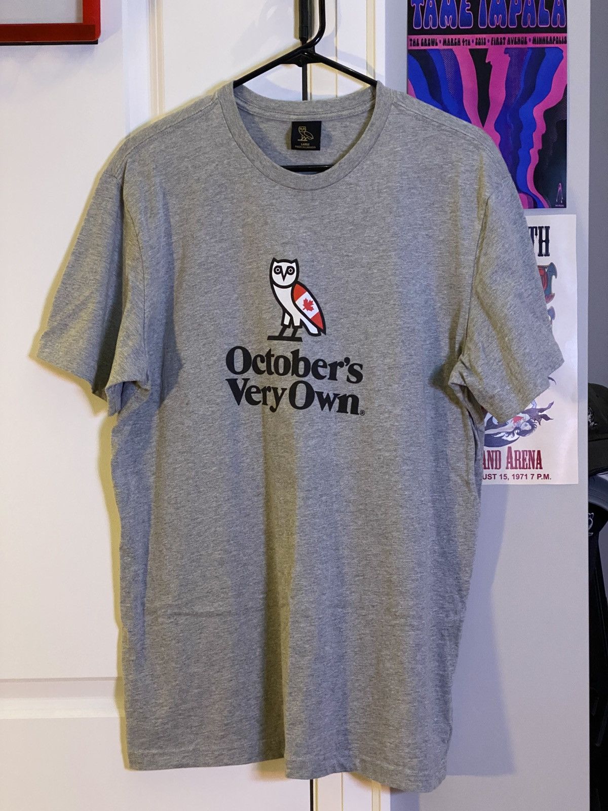 Designer × October's Very Own OVO CANADA OWL TEE SHIRT GREY Size US L / EU 52-54 / 3 - 1 Thumbnail