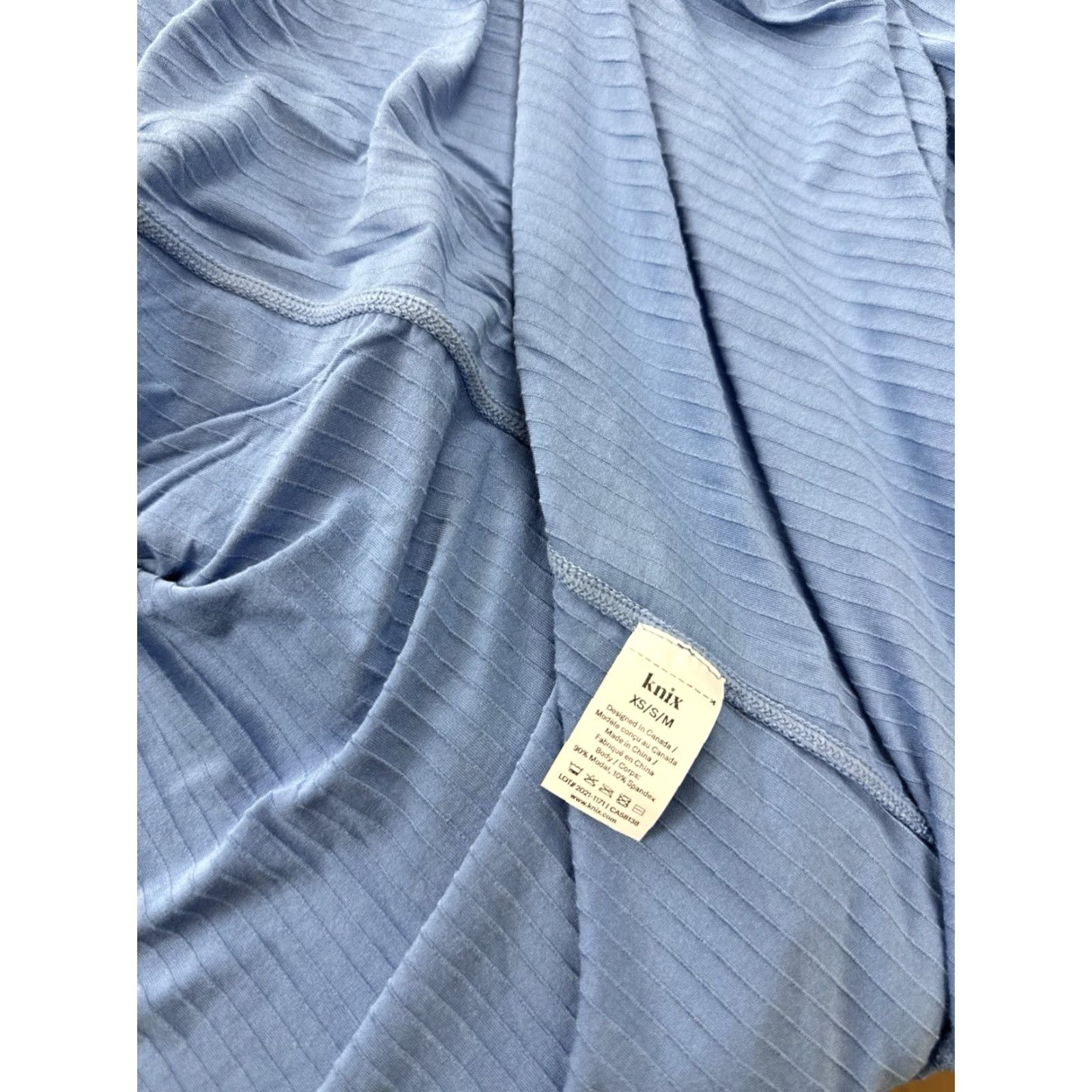 Vintage Knix Cardigan Sweater Women’s XS S M Blue Lightweight Open Ribbed Tight-Knit Long Sleeve Regular Fit Bohemian Classic Size S / US 4 / IT 40 - 4 Thumbnail