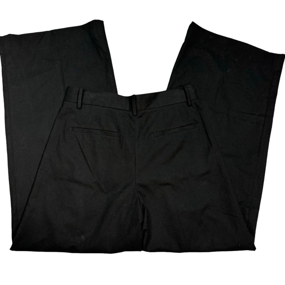 Banana Republic NWT New $100 Banana Republic Wide-Leg Flannel Black Trouser Size 30" / US 8 / IT 44 - 4 Thumbnail