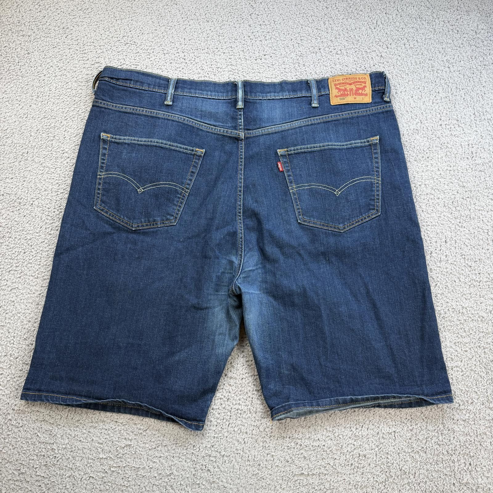 Levi's Levis 569 Loose Fit Denim Shorts Mens 44 Blue Baggy Casual Size US 44 / EU 60 - 2 Thumbnail