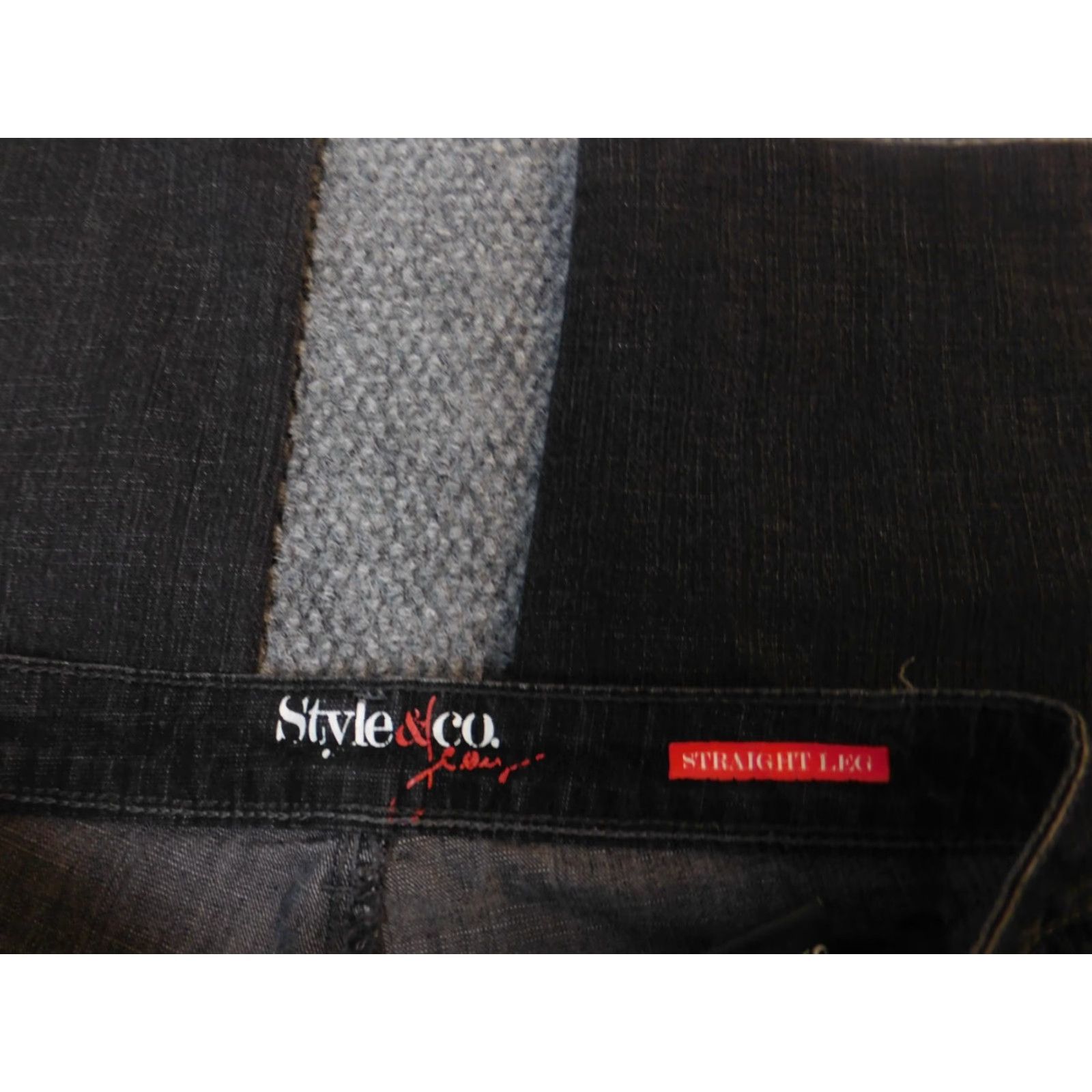 Vintage Style&co Womens Jeans Straight Denim 4 Black Slim Regular 28x28 Cotton Stretch Mid Rise Slim Jeans Womens Size 27" / US 4 / IT 40 - 4 Thumbnail