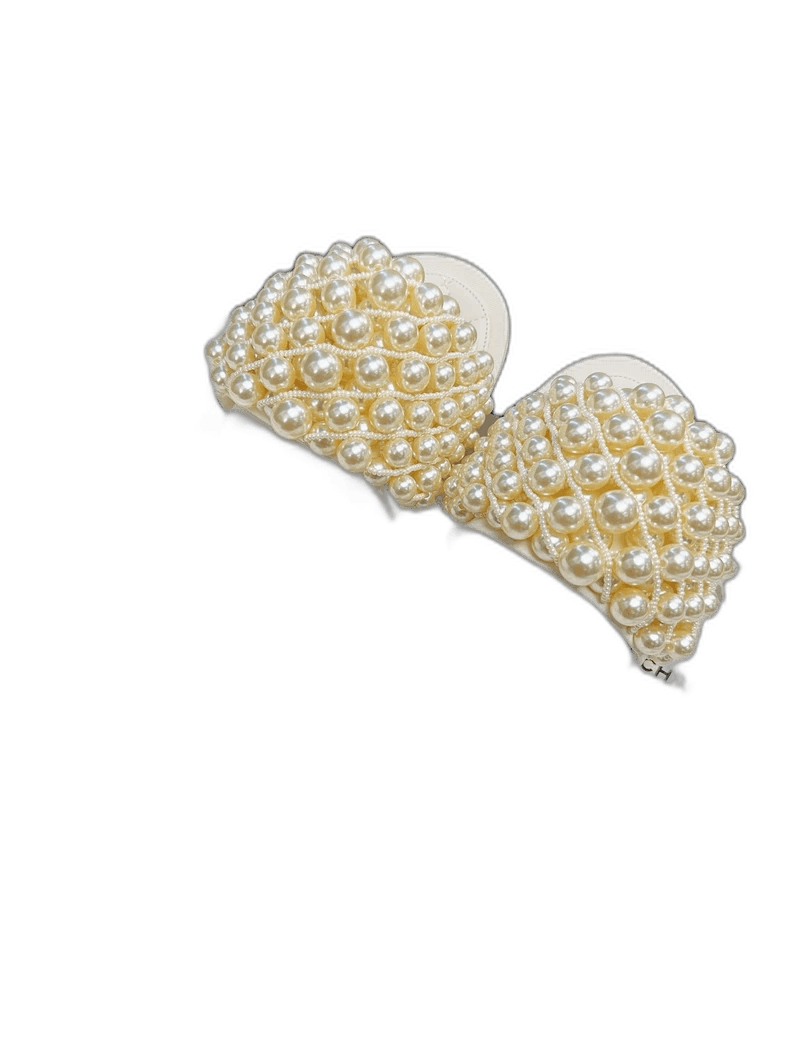 Chanel Chanel Pearl Woven Double C Logo Sandals Size US 7 / IT 37 - 1 Thumbnail