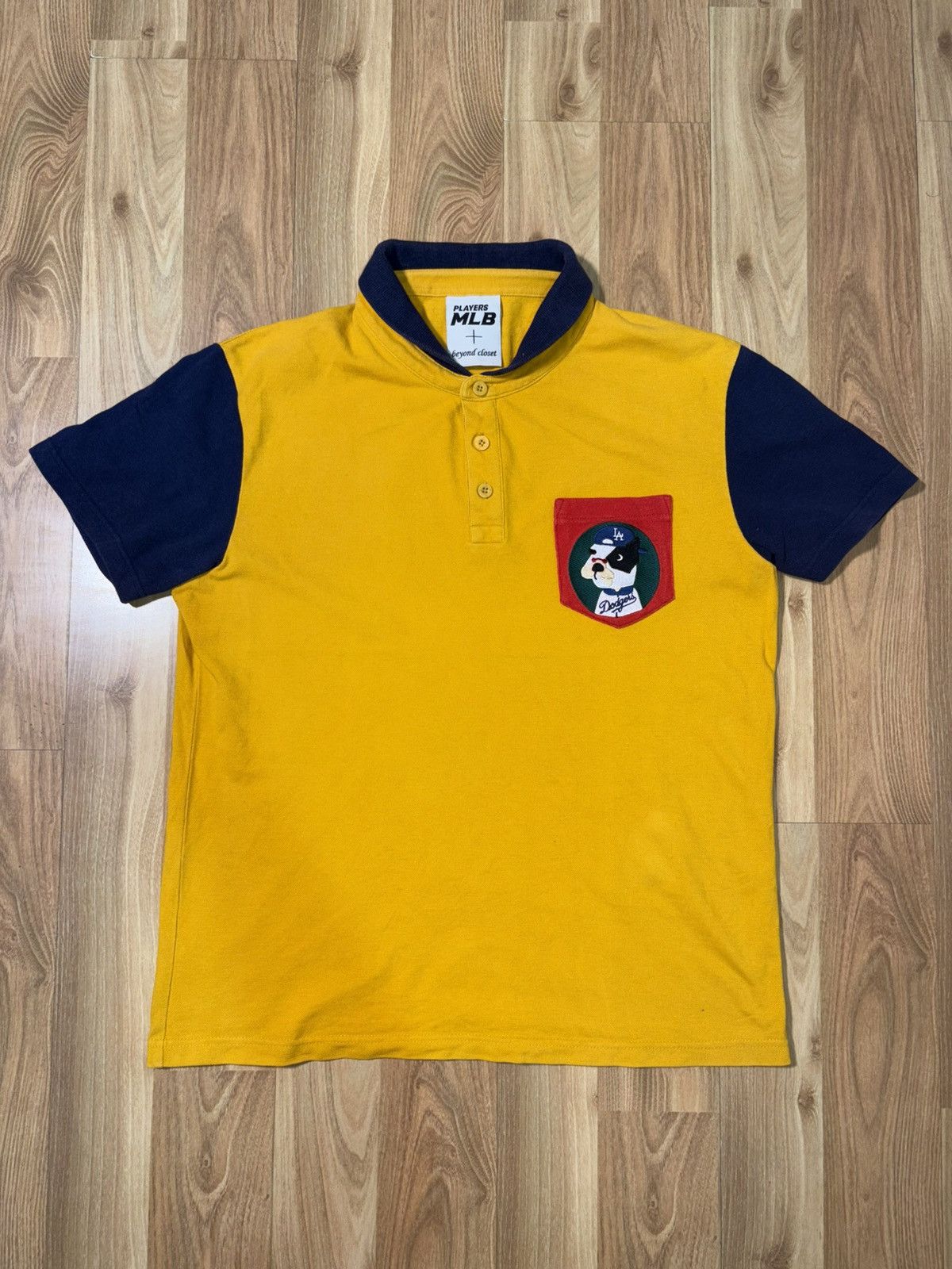 MLB VTG MLB x Beyond Closet "Dodgers Dog" Colorblock Polo Shirt Size US S / EU 44-46 / 1 - 1 Thumbnail