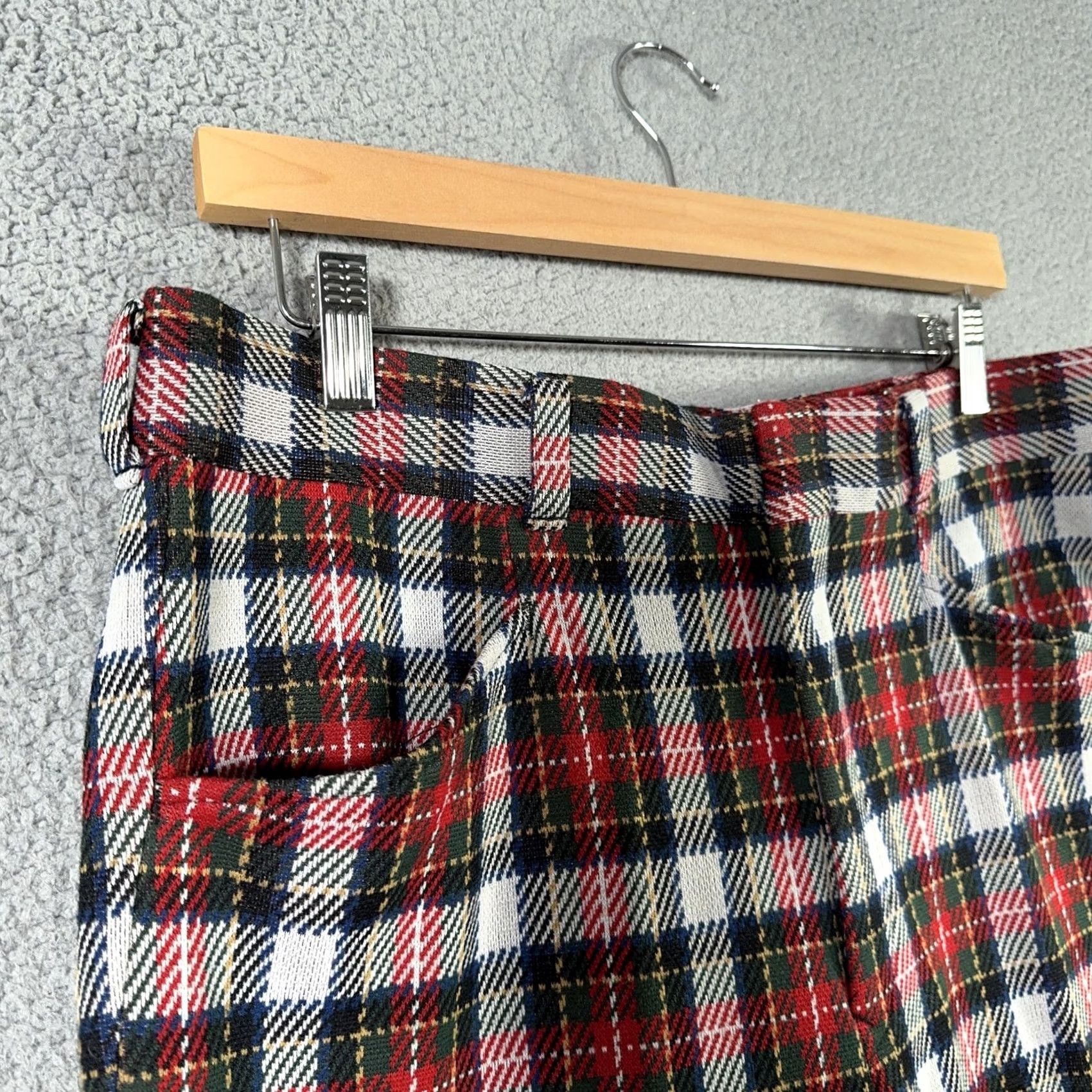 Sears VINTAGE Kings Road Pants 60s Mens 36 Red Tartan Plaid Perma Prest Flared Sears Size US 36 / EU 52 - 6 Thumbnail