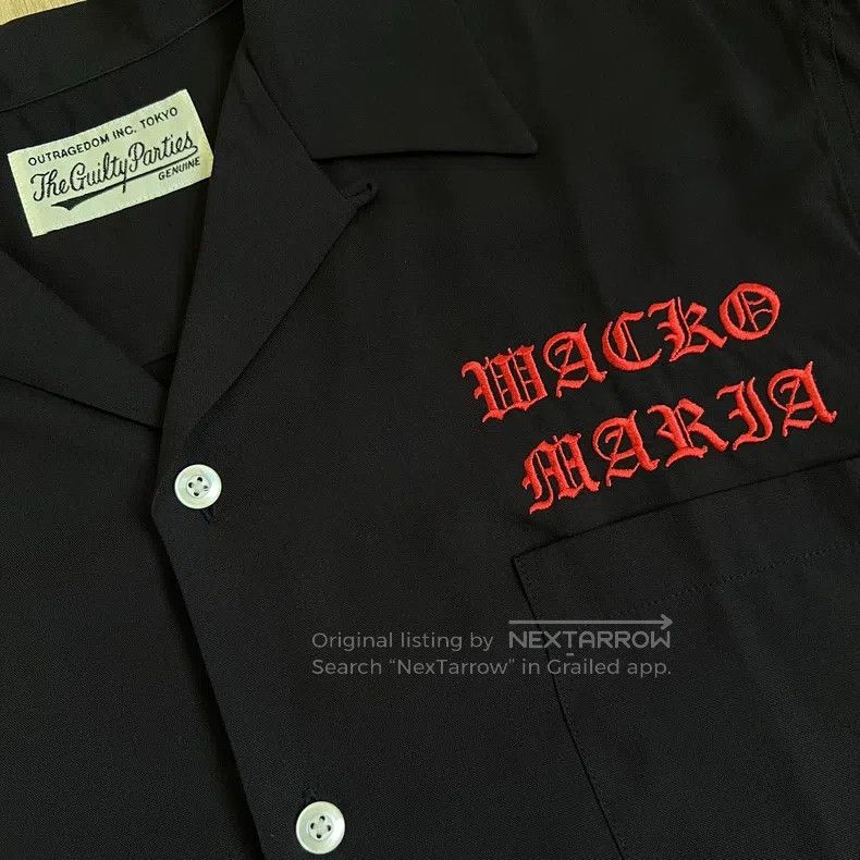 Wacko Maria CHECK OPEN COLLAR SHIRT