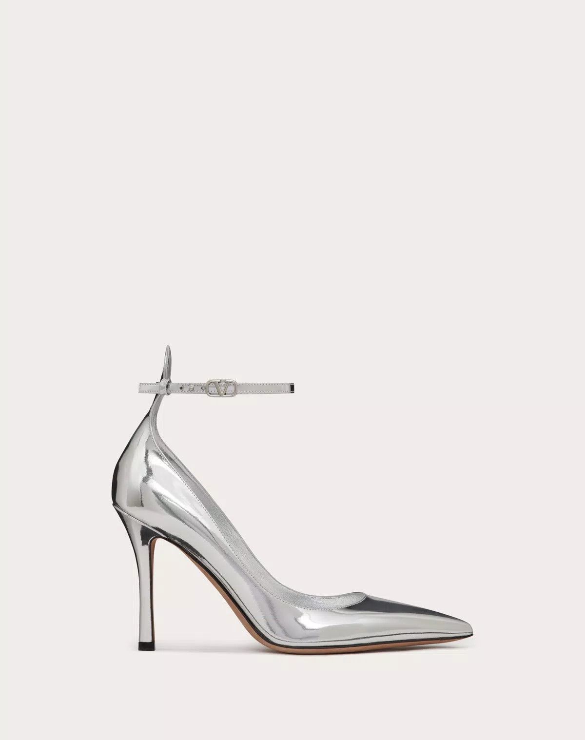 Valentino o1s1wg110426 Tan-Go Mirror Pumps in Silver Size US 11 / IT 41 - 1 Thumbnail